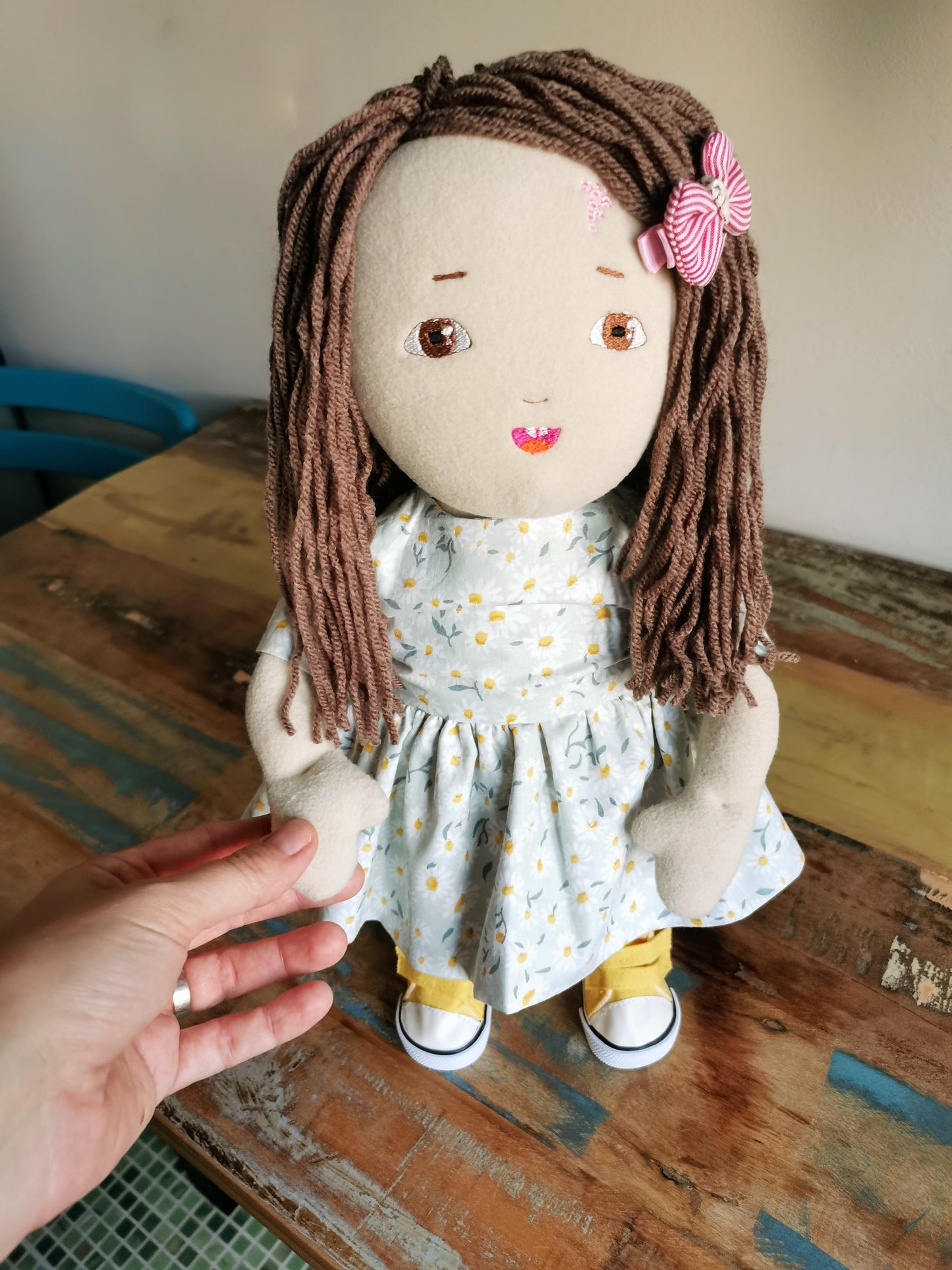 Personalized family fabric dolls, custom family portrait cloth dolls, art dolls, unique son daughter parents anniversary birthday gift 50 cm