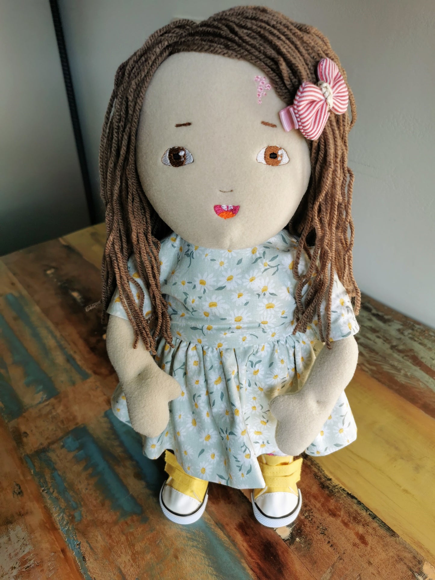 Personalized Portrait Doll based on photos, selfie cloth doll, likeness doll with glasses 50 cm