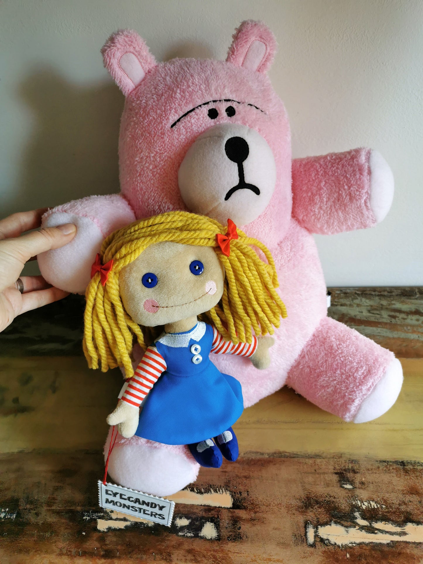 Custom Blonde Janie Doll plush based on Toy Story, Toy Story 2 replica of Janie Doll, Sid's room doll, 23 cm