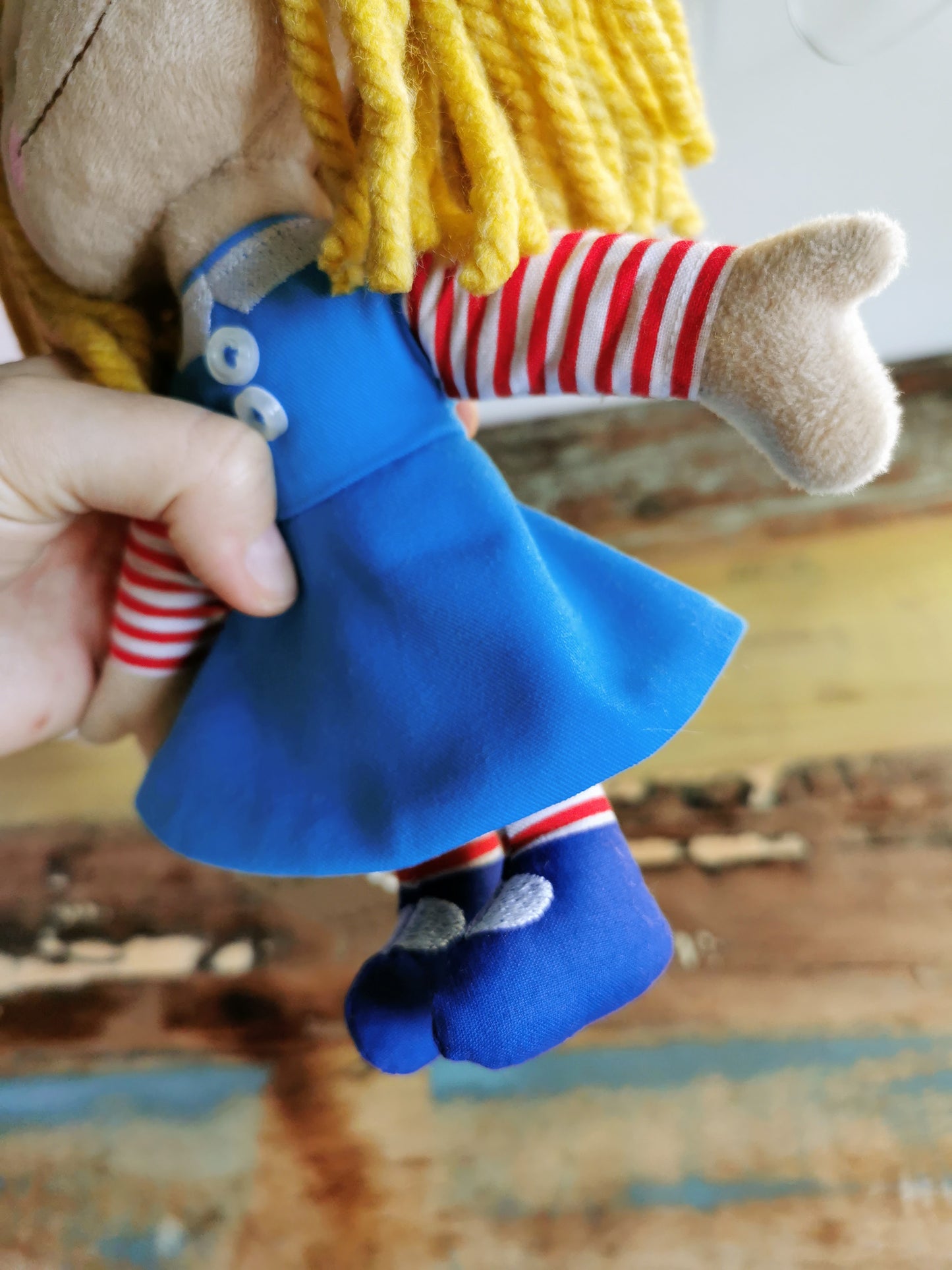 Custom Blonde Janie Doll plush based on Toy Story, Toy Story 2 replica of Janie Doll, Sid's room doll, 23 cm