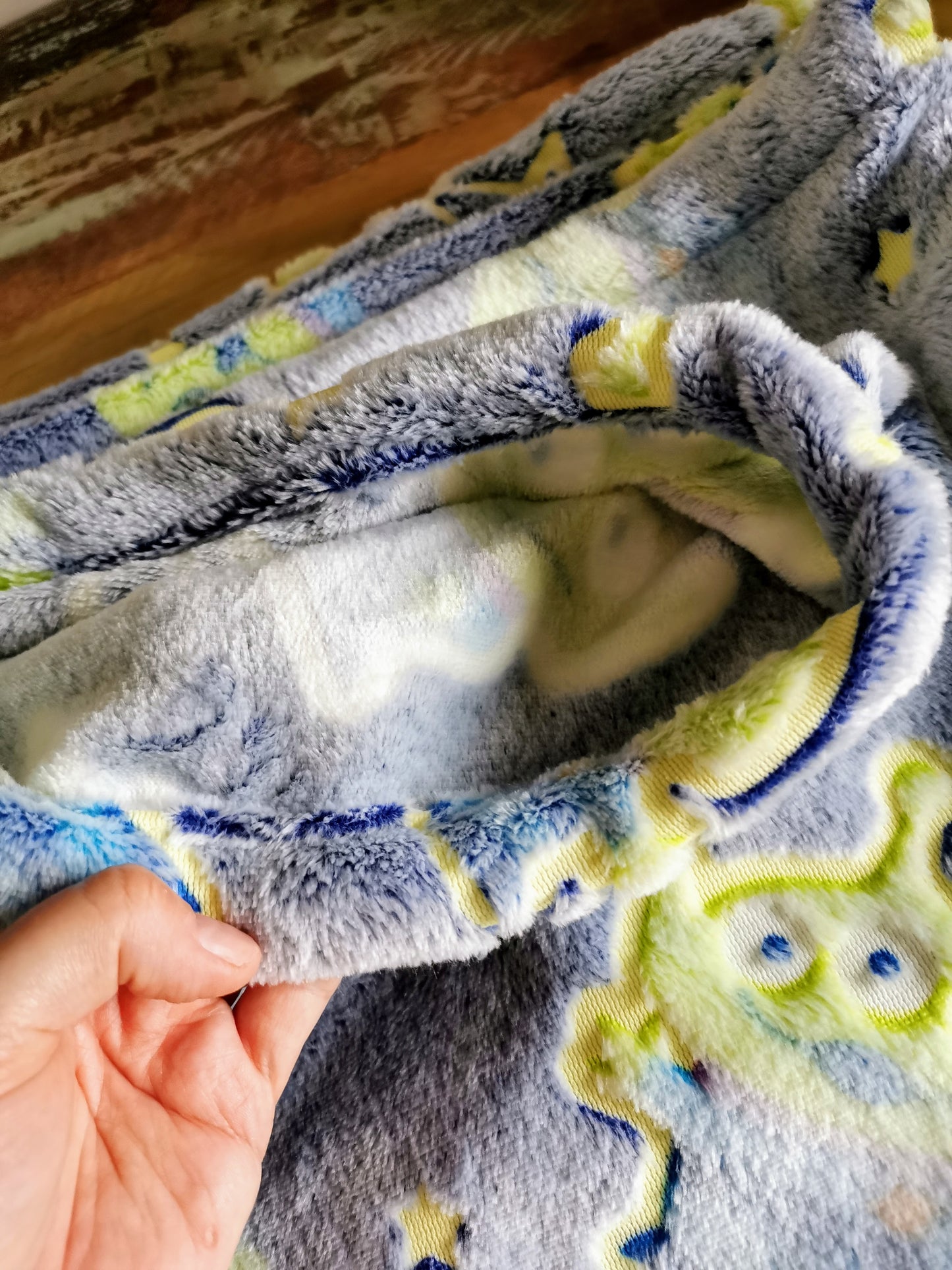 Custom Glow in the Dark Blanket Personalized Aliens Blanket Fluffy Blanket Nap Blanket boy Gifts Toy story inspired soothing plush