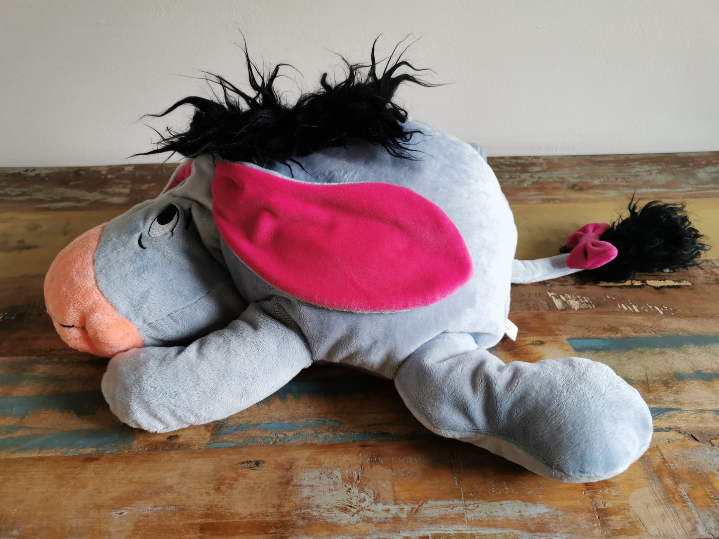 Eeyore inspired bean bag plush, custom plush filled with EPS, lighweight bean bag plush colorful Eeyore donkey replica 50cm