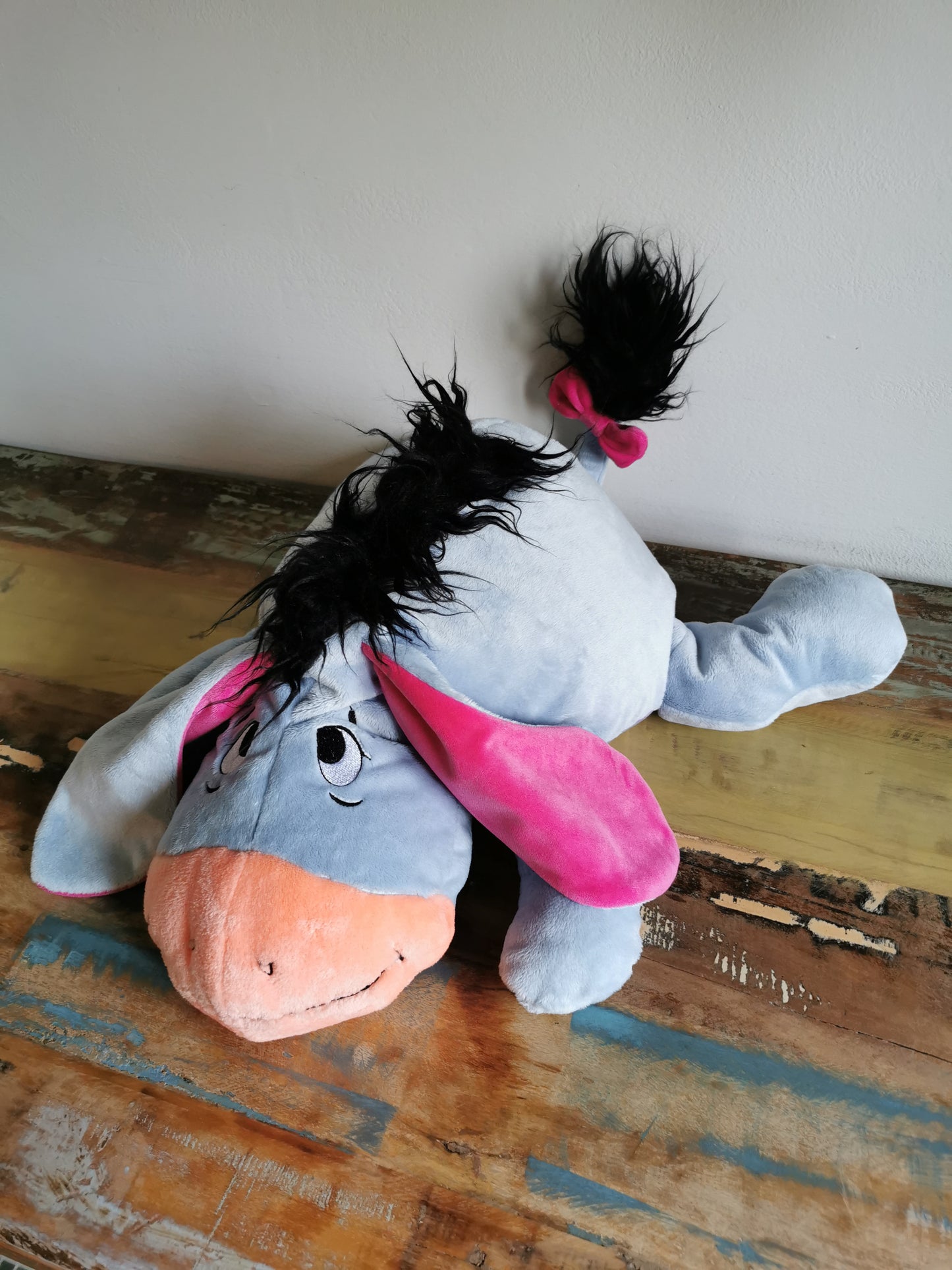 Eeyore inspired bean bag plush, custom plush filled with EPS, lighweight bean bag plush colorful Eeyore donkey replica 50cm