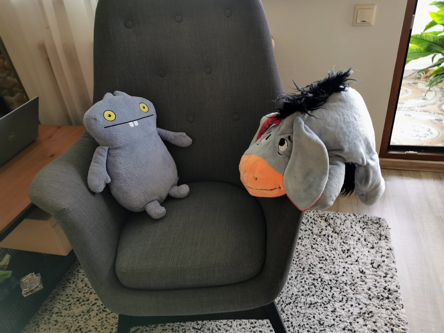 Eeyore inspired bean bag plush, custom plush filled with EPS, lighweight bean bag plush colorful Eeyore donkey replica 50cm