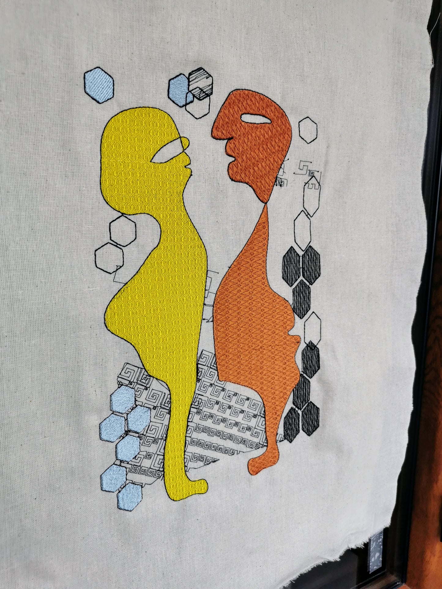 Sunset Dialogues: An Embroidered Tapestry of Timeless Conversations