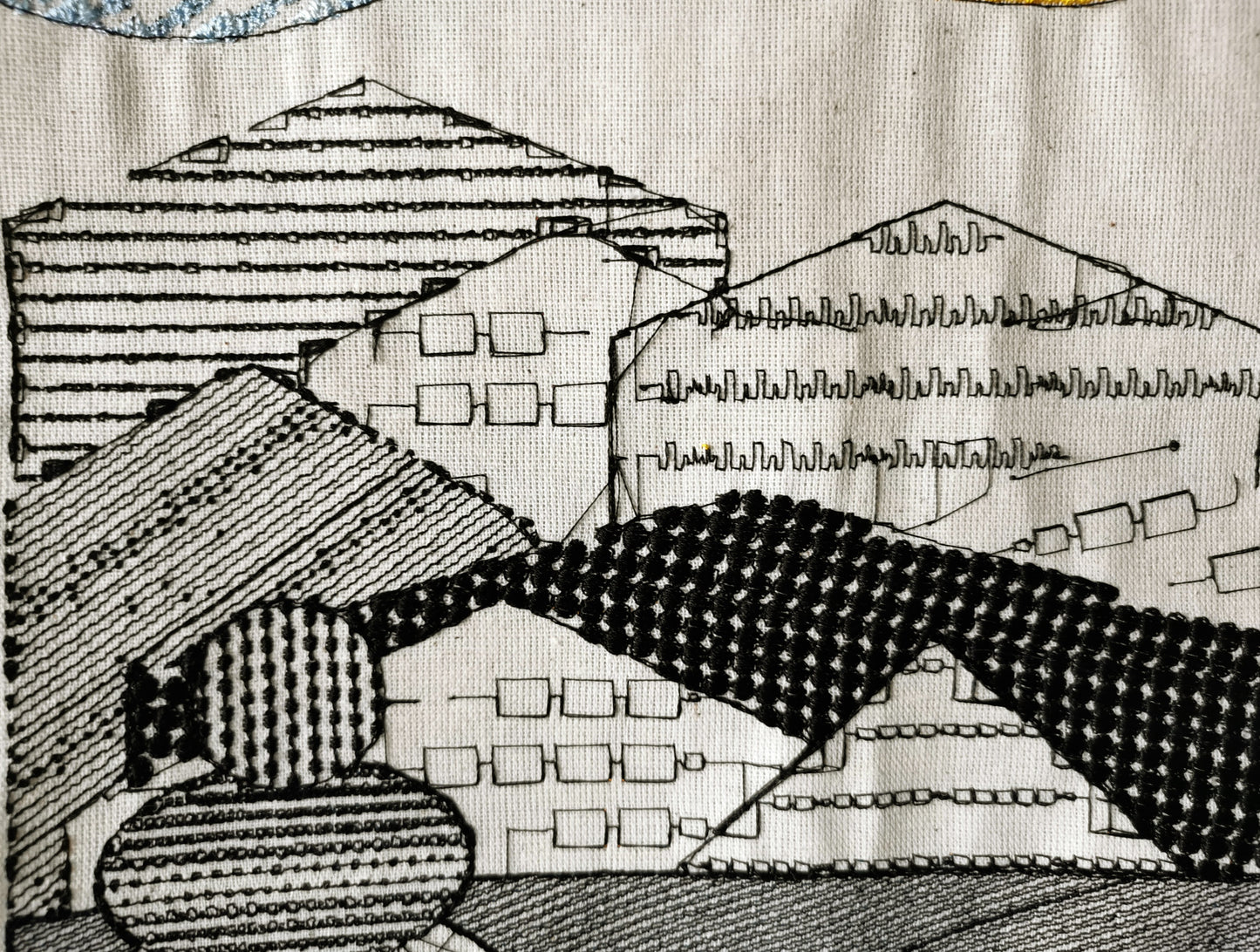 Sun-Soaked Silhouettes: A Dance of Light and Joy - Wall Art Embroidery
