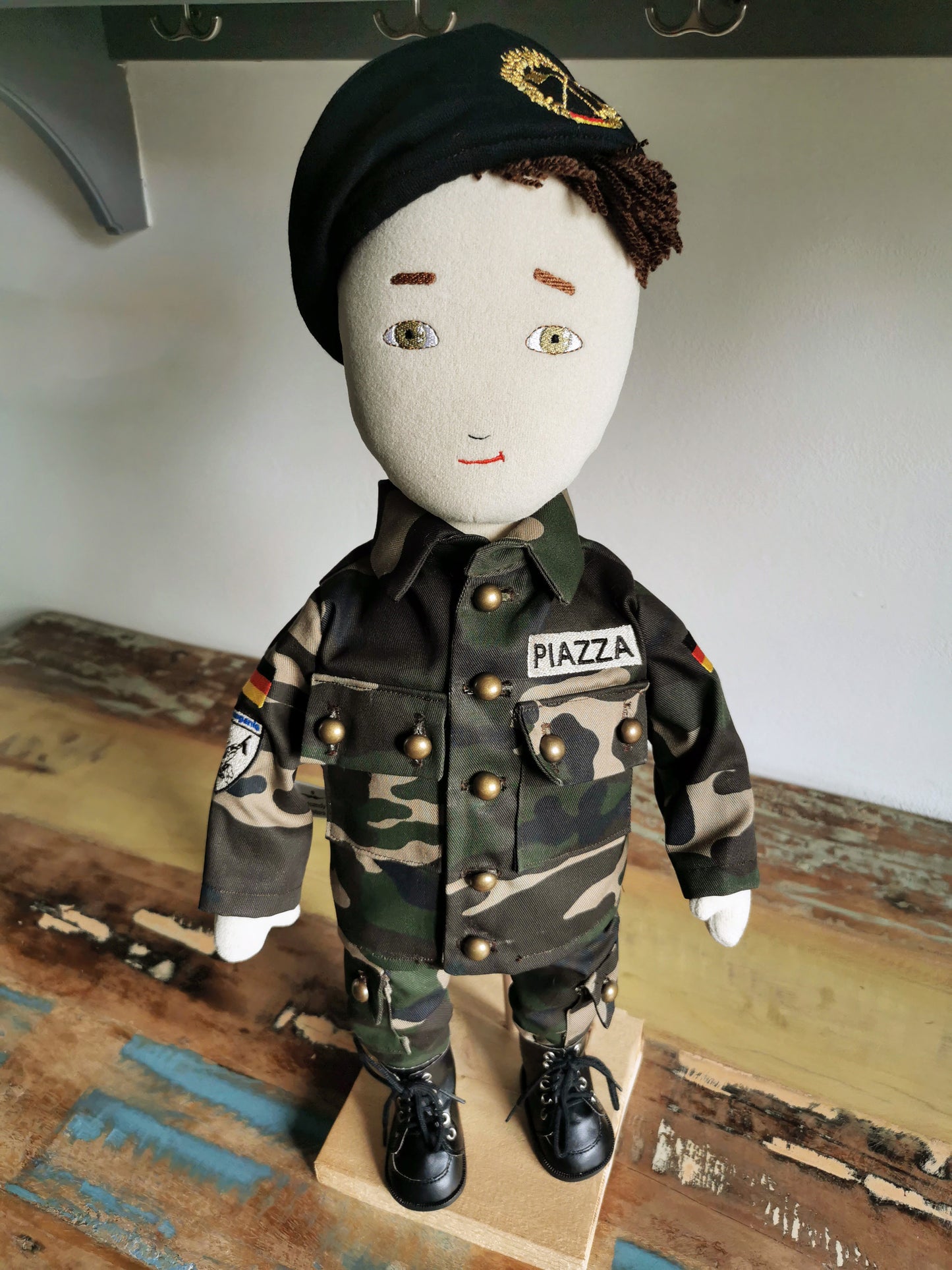 Personalized Doll based on photos, mini-me plush soldier portrait doll , look-alike doll, custom plushie of military, 50 cm