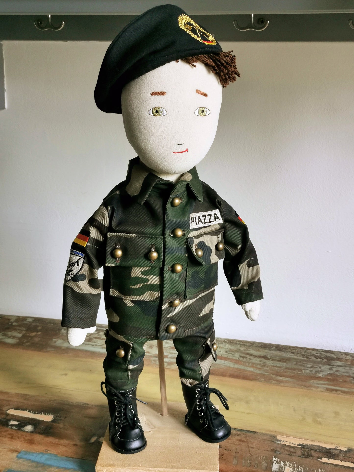 Personalized Doll based on photos, mini-me plush soldier portrait doll , look-alike doll, custom plushie of military, 50 cm