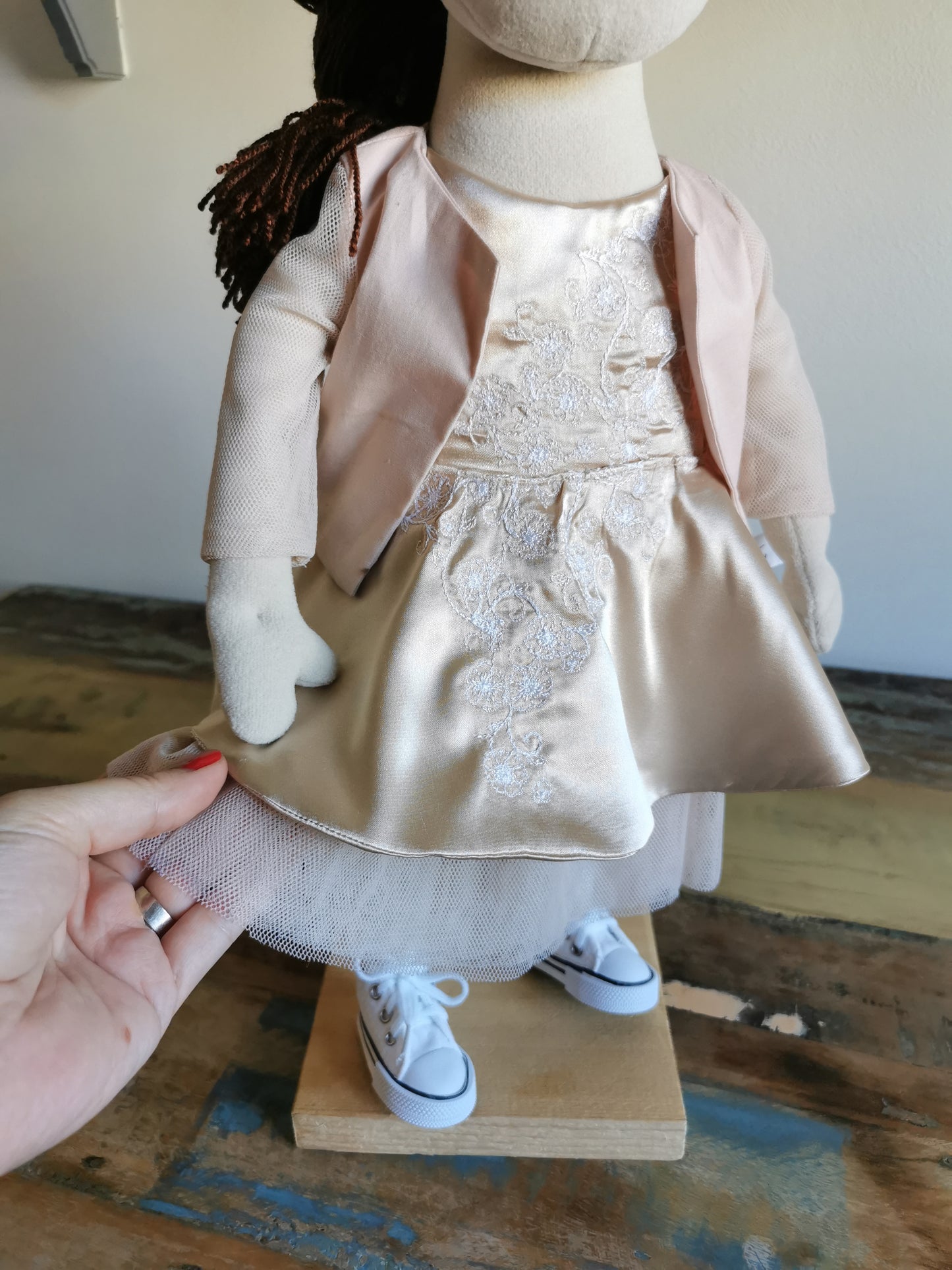 Replica Doll of real people, plush doll from photos, Mini-me doll, personalized plush doll with custom outfit, portrait doll 50 cm