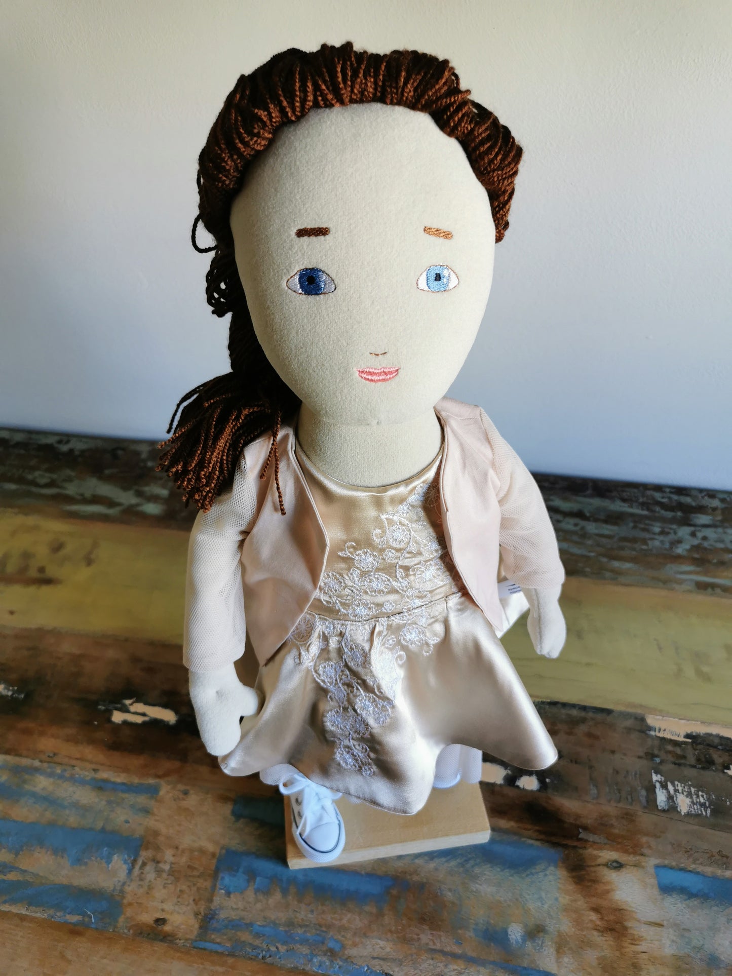 Replica Doll of real people, plush doll from photos, Mini-me doll, personalized plush doll with custom outfit, portrait doll 50 cm