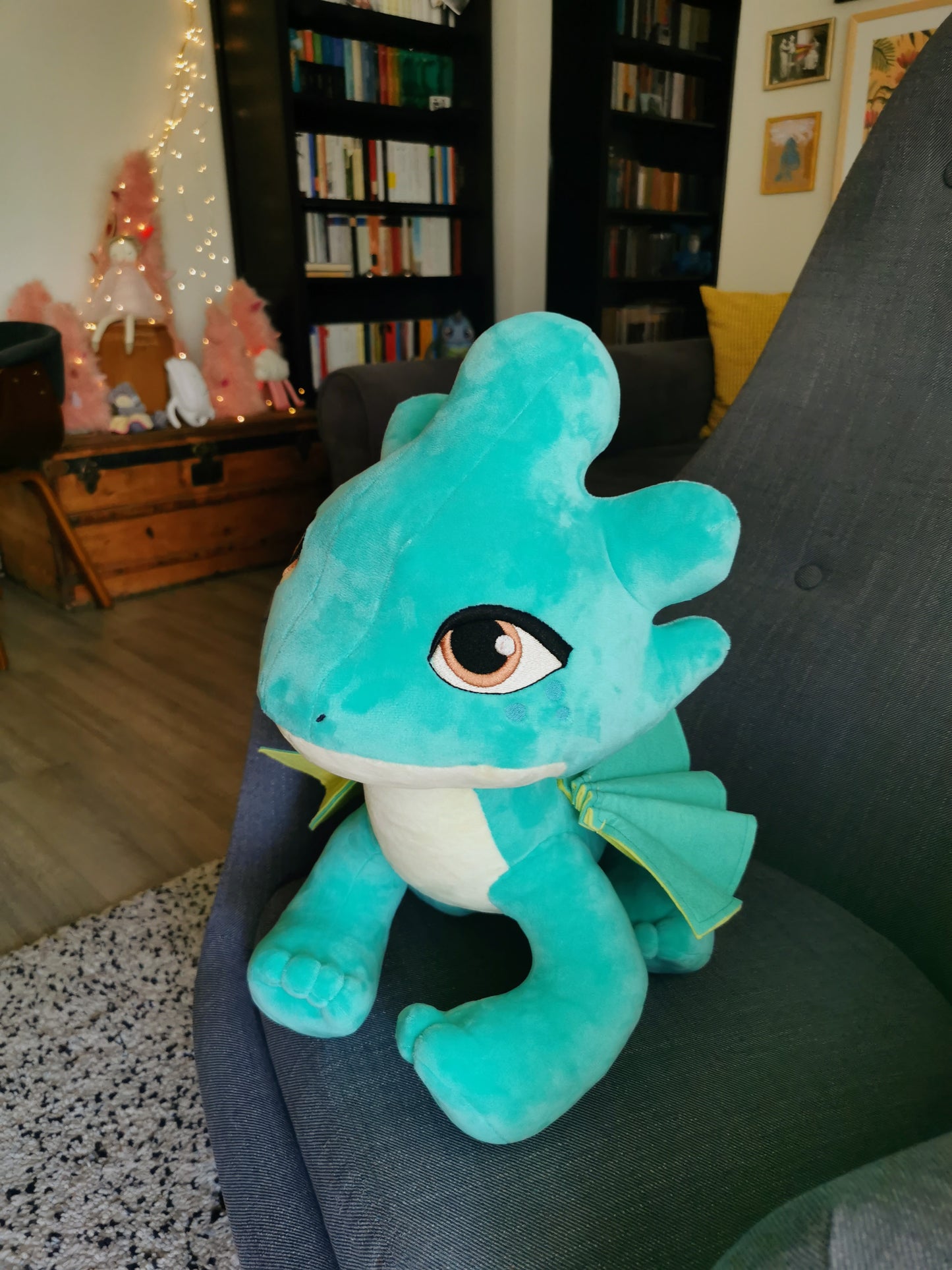 Summer - Dragon Rescue Riders replica plush, custom plush dragon figurine from Rescue Riders, 50/40 cm