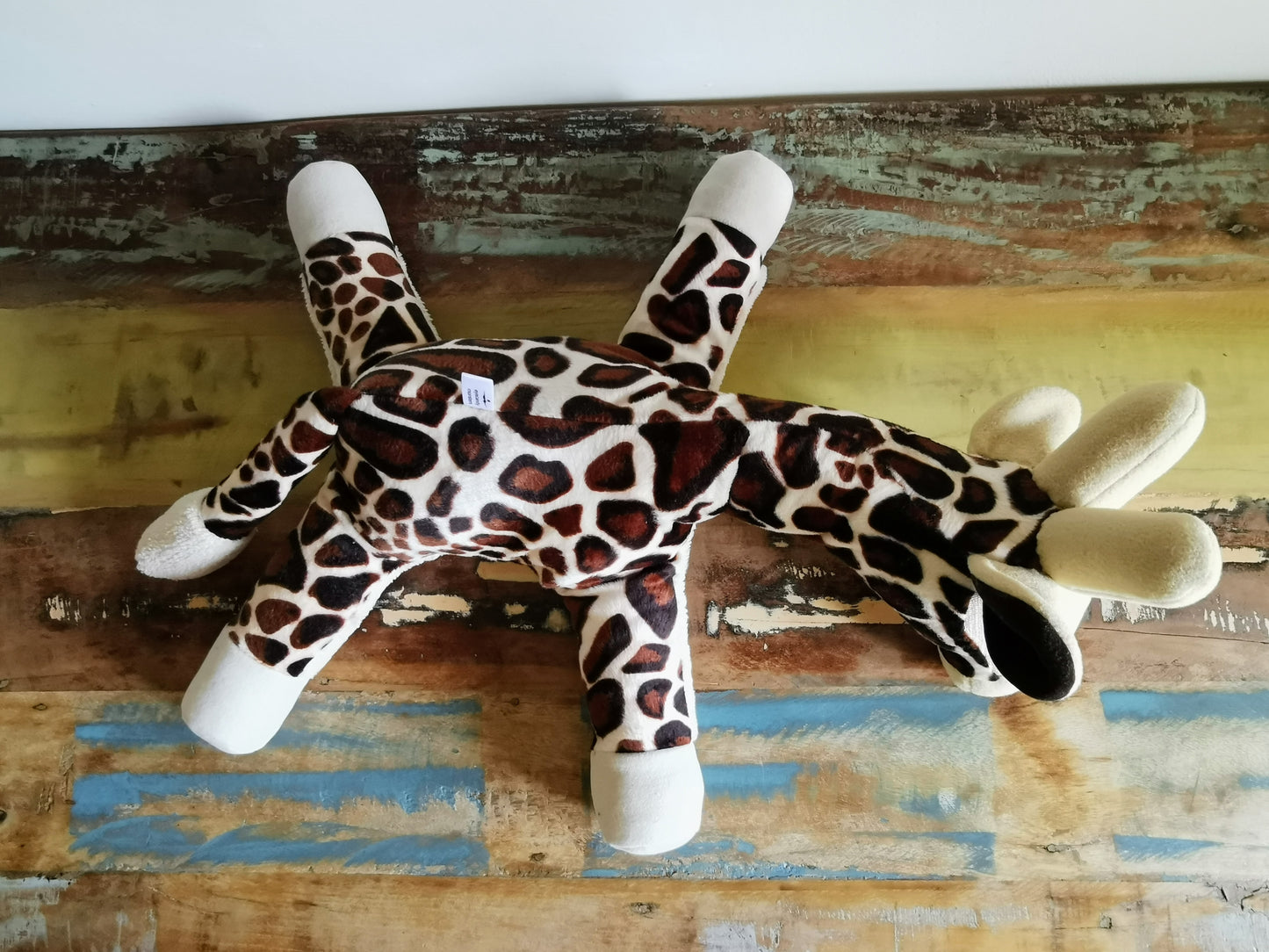 Custom plush baby giraffe, Giffy, soft and light weight stuffed animal with weighted beads, 50/40 cm