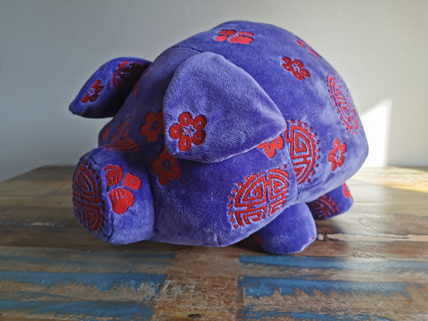 New Year Piggy, custom embroidery plush pig, personalized gift 40 cm