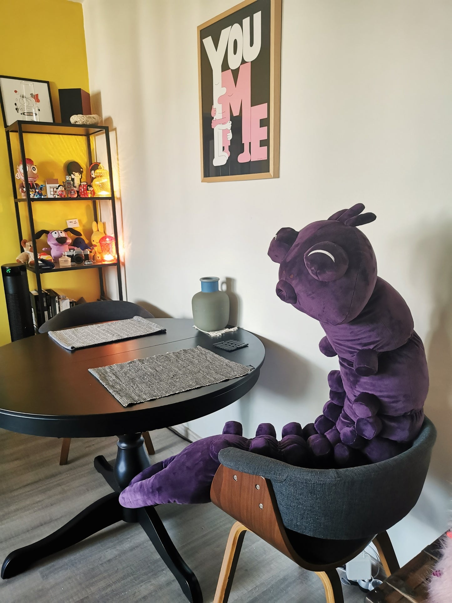 Toji's worm replica plush, purple chubby giant worm plush Cosplay costume inspired by Jujutsu Kaisen series, 160cm