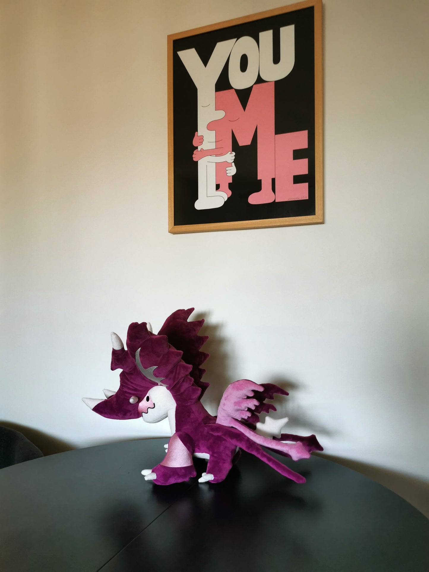 Pink dragon inspired by Veidreki from “Dragon Adventures” on Roblox, custom storm dragon, weighted beads plush 60cm