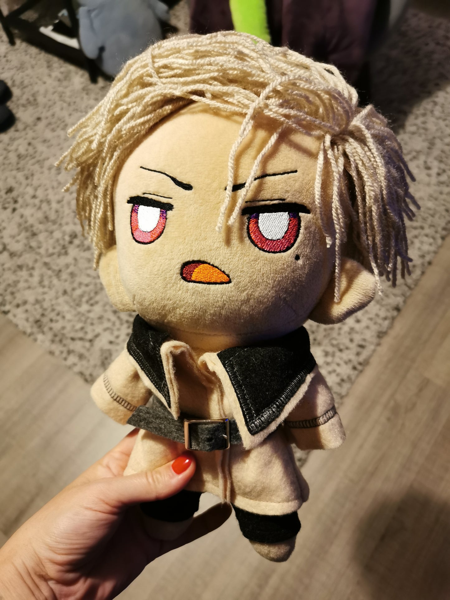 Aiden Chibi doll, custom chibi doll inspired by Aiden - Eternal Return, 25 cm
