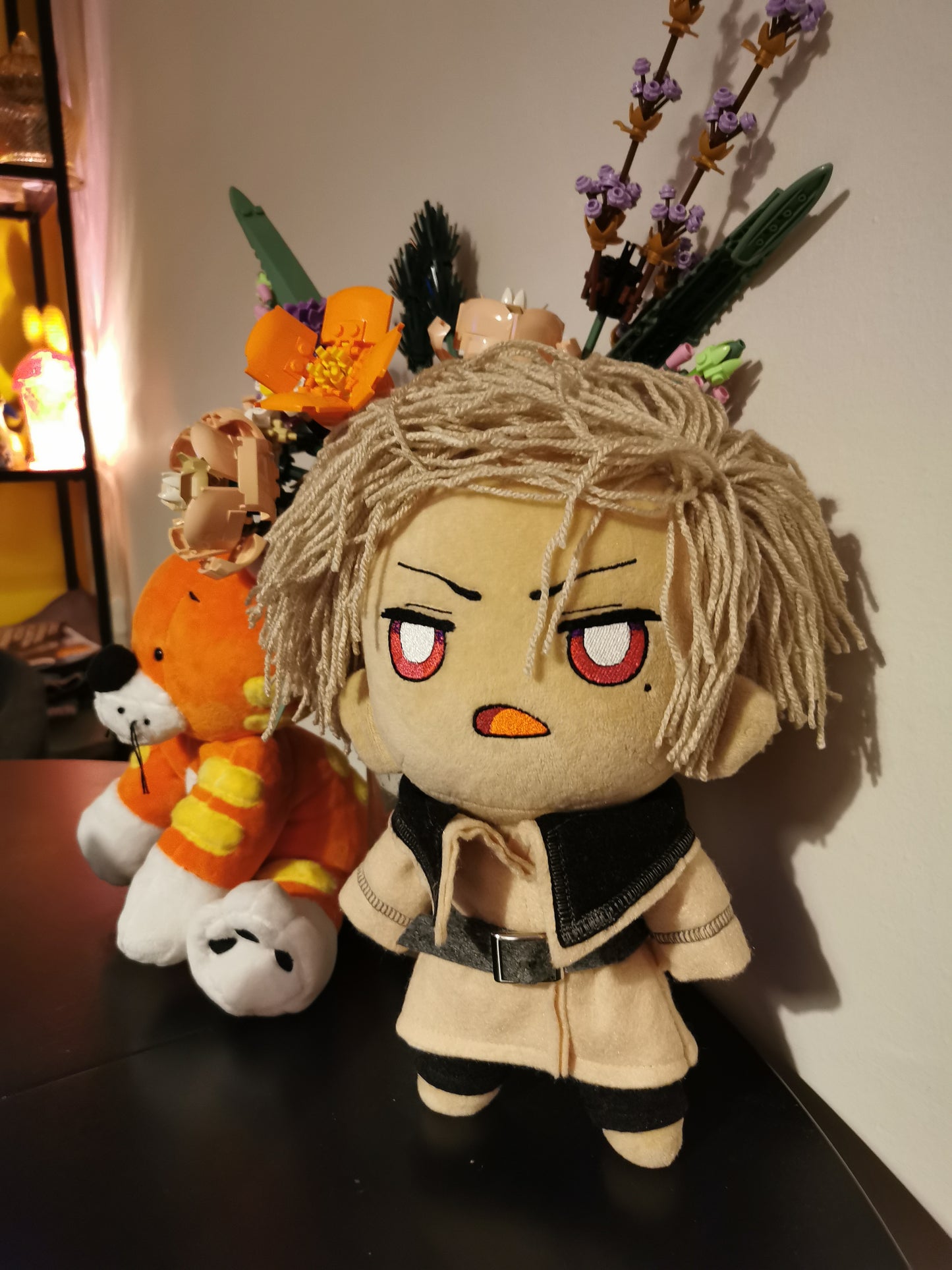 Aiden Chibi doll, custom chibi doll inspired by Aiden - Eternal Return, 25 cm