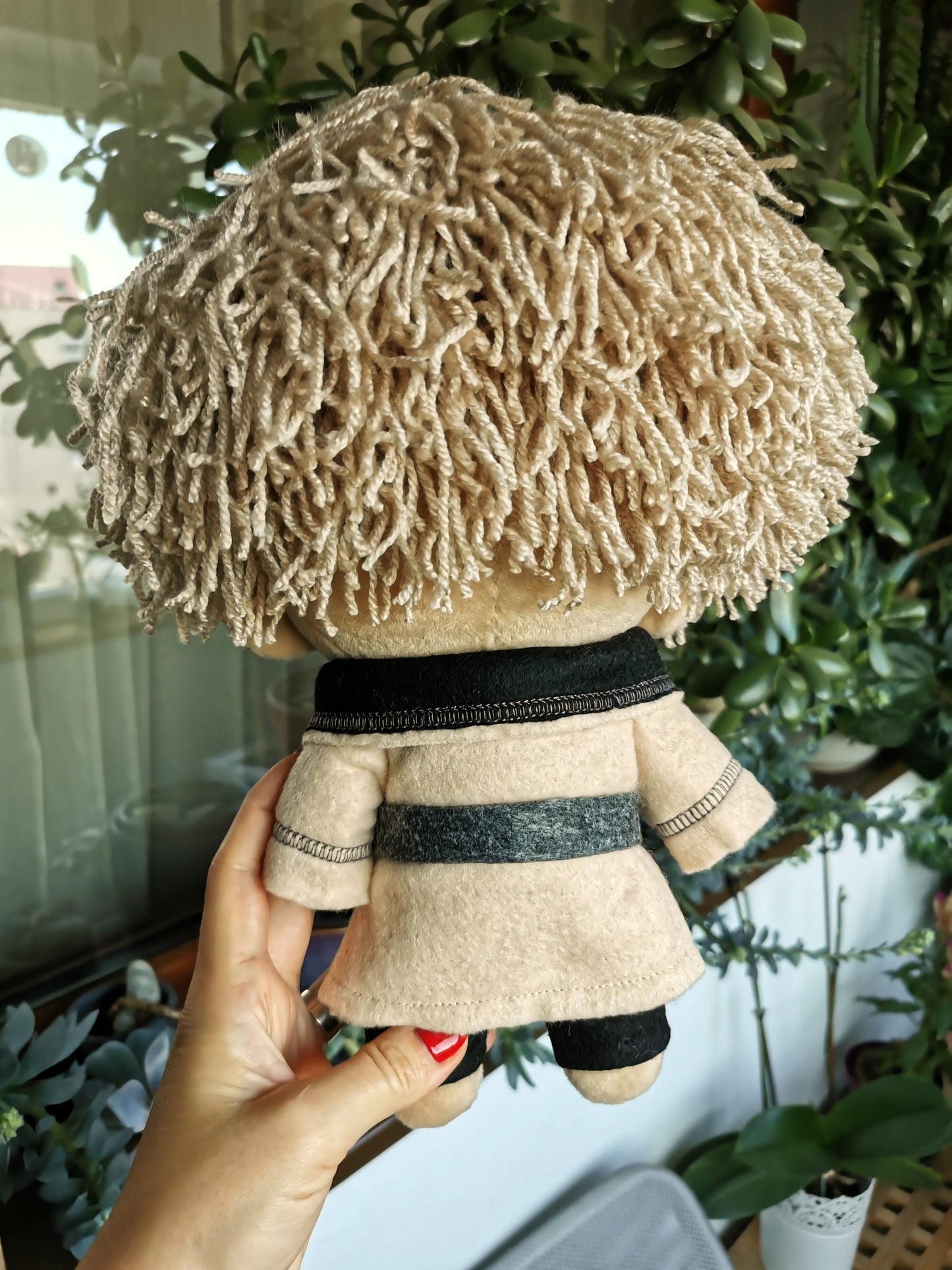 Aiden Chibi doll, custom chibi doll inspired by Aiden - Eternal Return, 25 cm