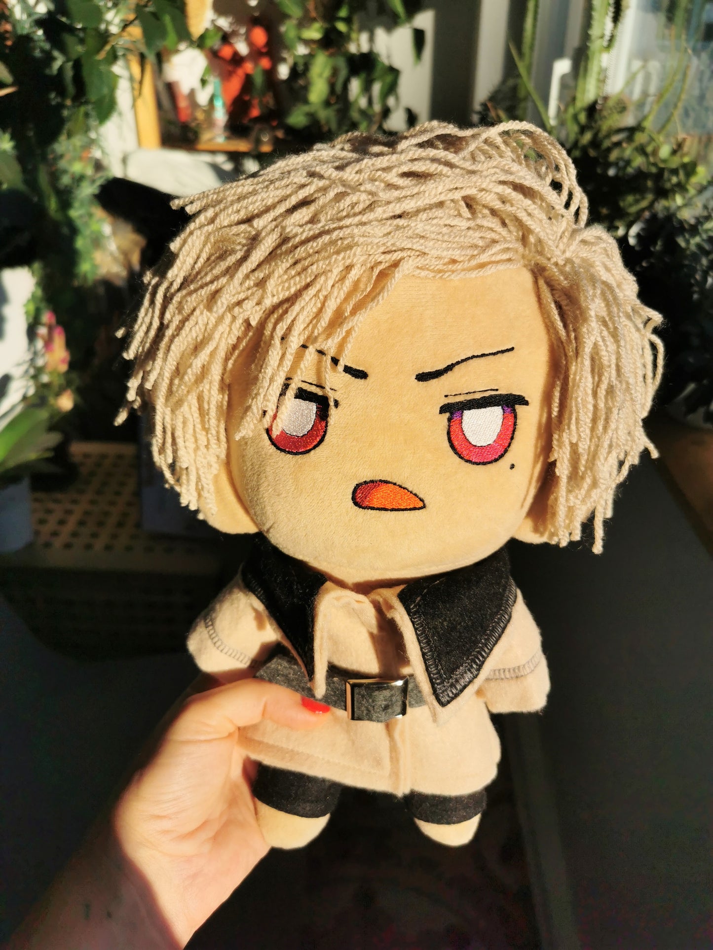 Aiden Chibi doll, custom chibi doll inspired by Aiden - Eternal Return, 25 cm