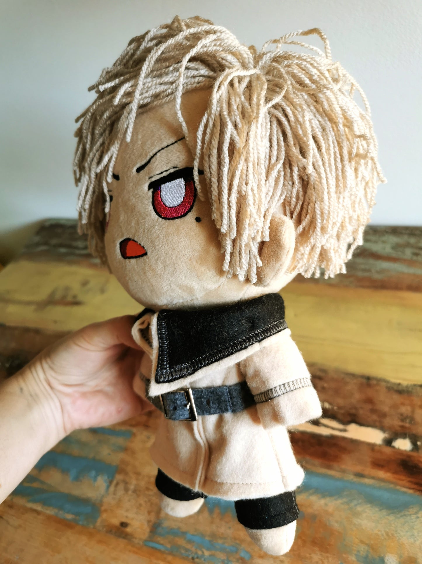 Aiden Chibi doll, custom chibi doll inspired by Aiden - Eternal Return, 25 cm