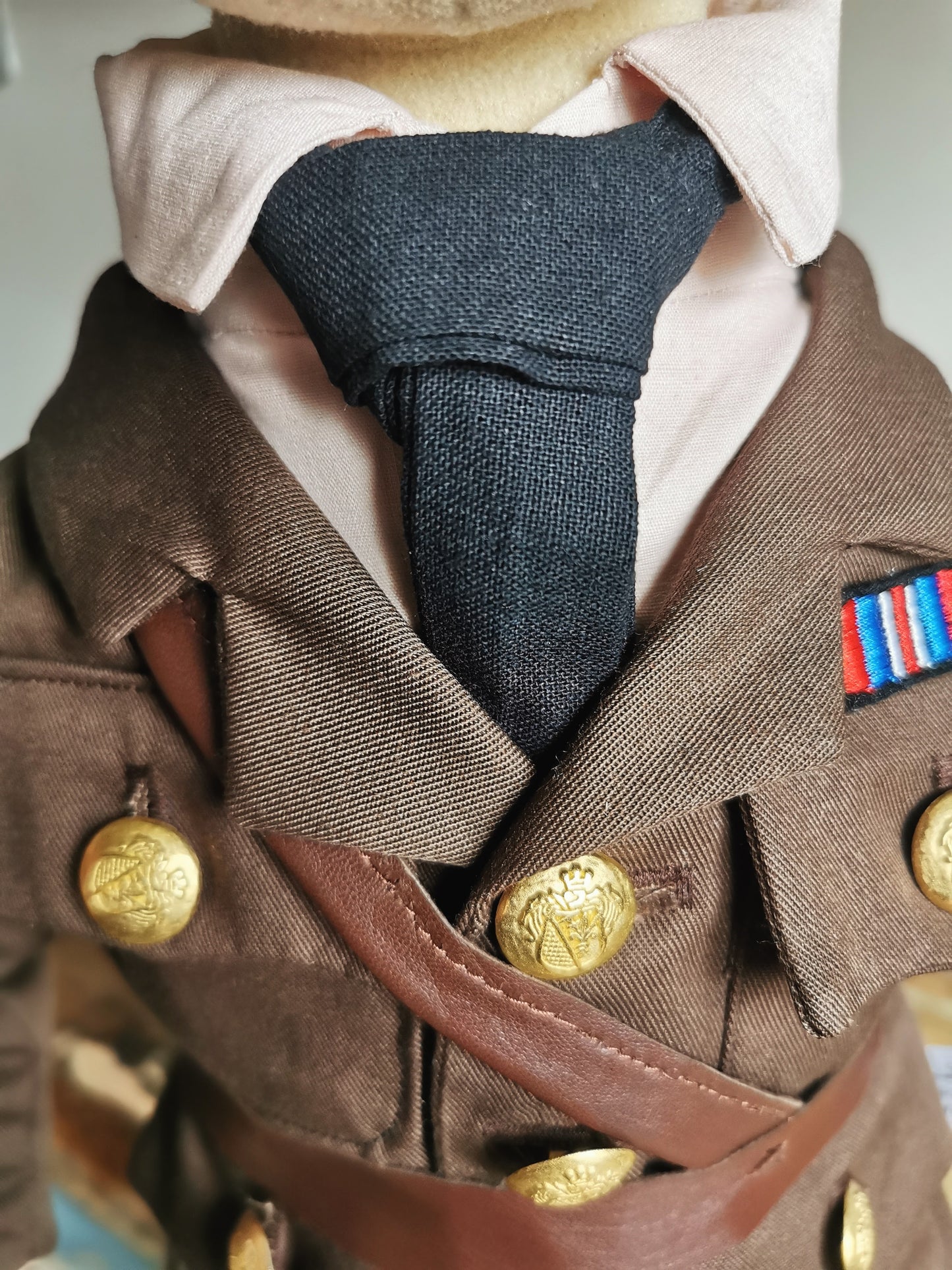 Captain James portrait doll, custom plush doll based on Ghosts BBC series, military doll, mini-me soldier doll