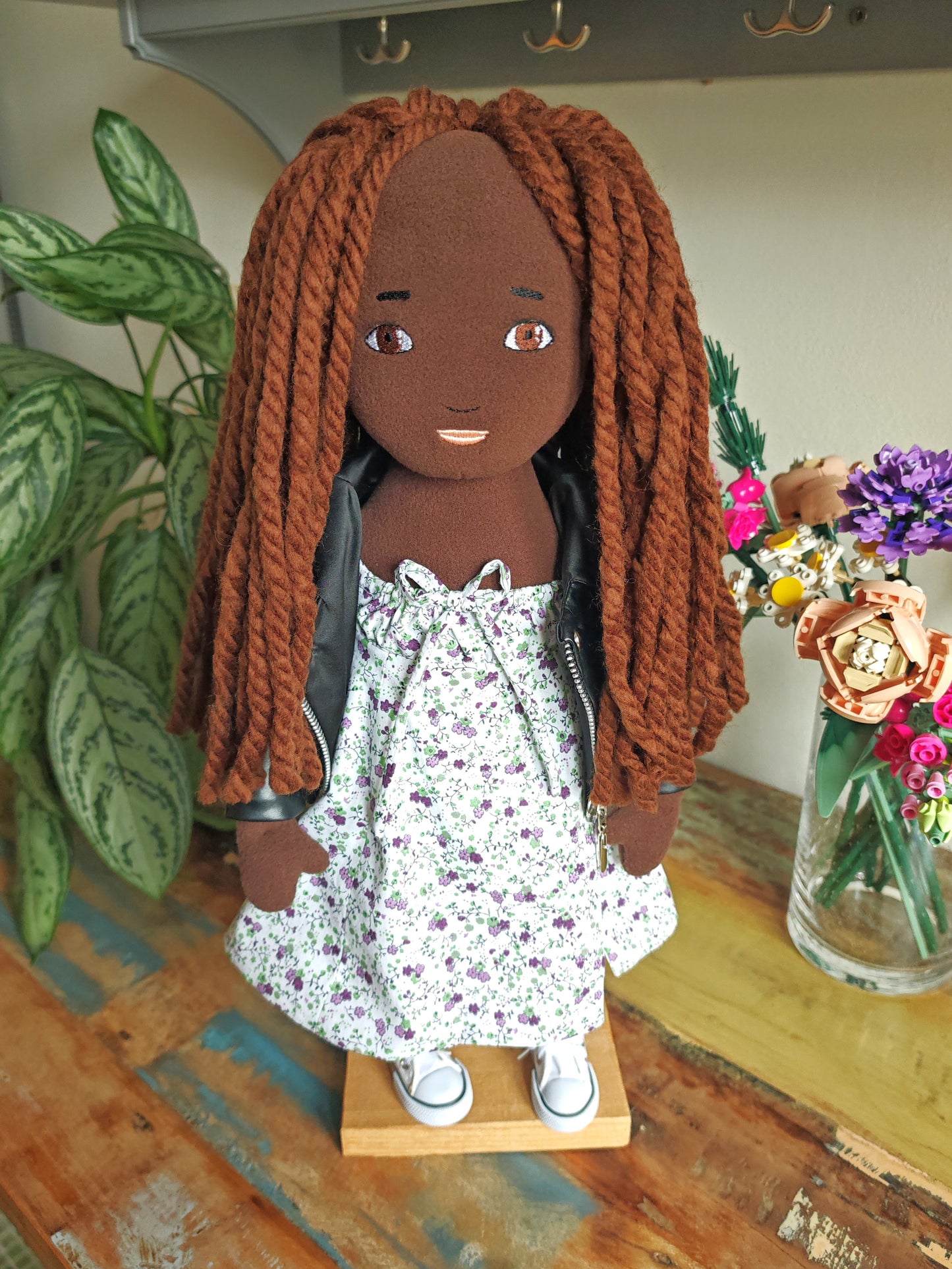 Personalized Portrait Doll based on photos, selfie cloth doll, likeness doll with glasses 50 cm