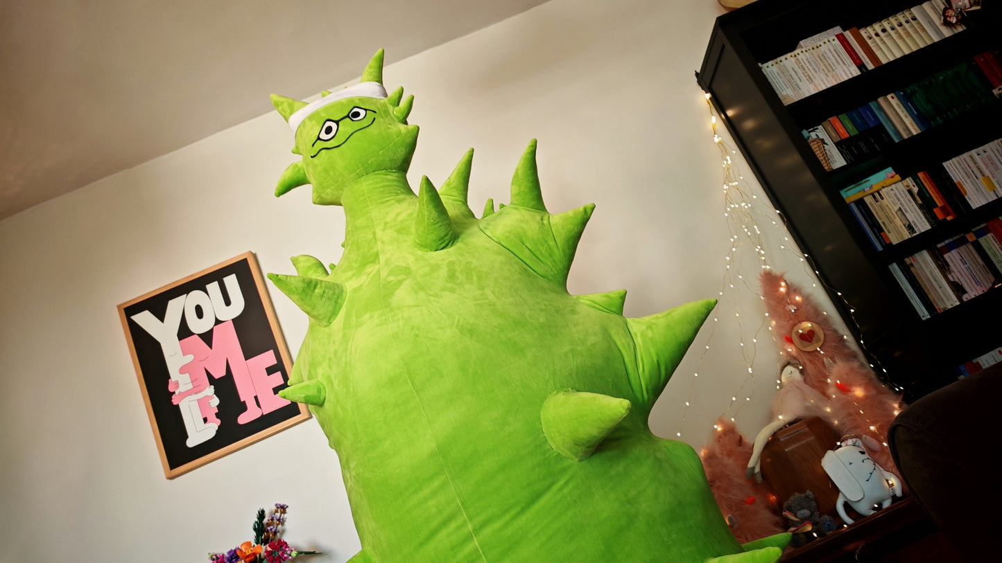 Giant Emory Alien Plush – 185 cm Oversized Stuffed Toy | Aqua Teen Hunger Force Fan Gift | Custom Handmade Soft Alien Pillow