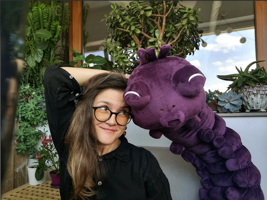 Toji's worm replica plush, purple chubby giant worm plush Cosplay costume inspired by Jujutsu Kaisen series, 160cm