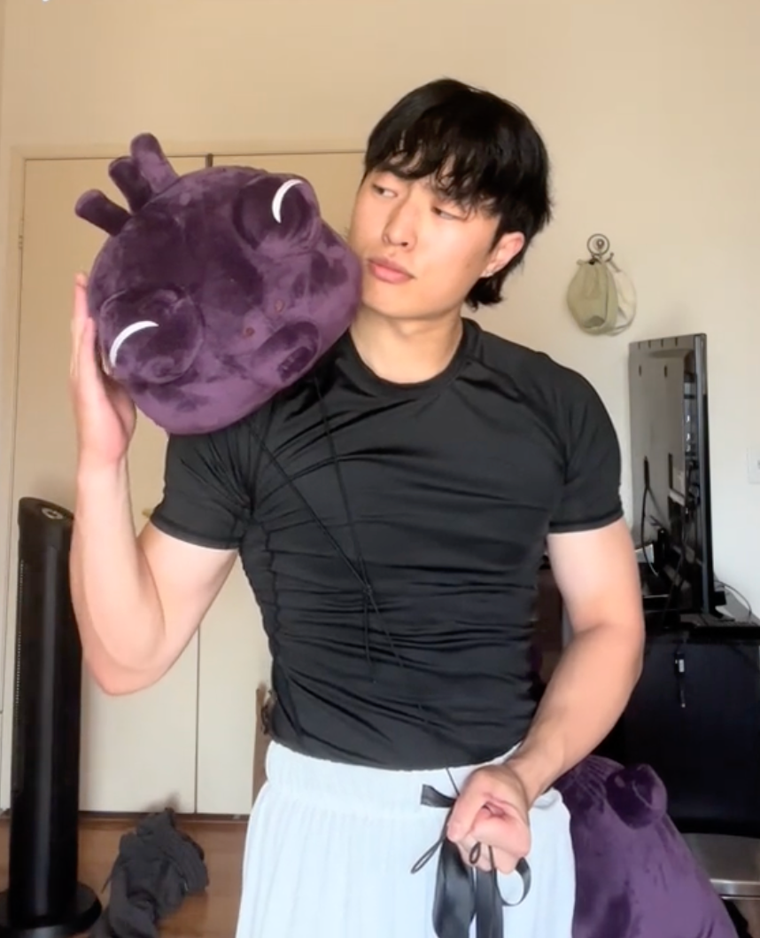 Toji's worm replica plush, purple chubby giant worm plush Cosplay costume inspired by Jujutsu Kaisen series, 160cm