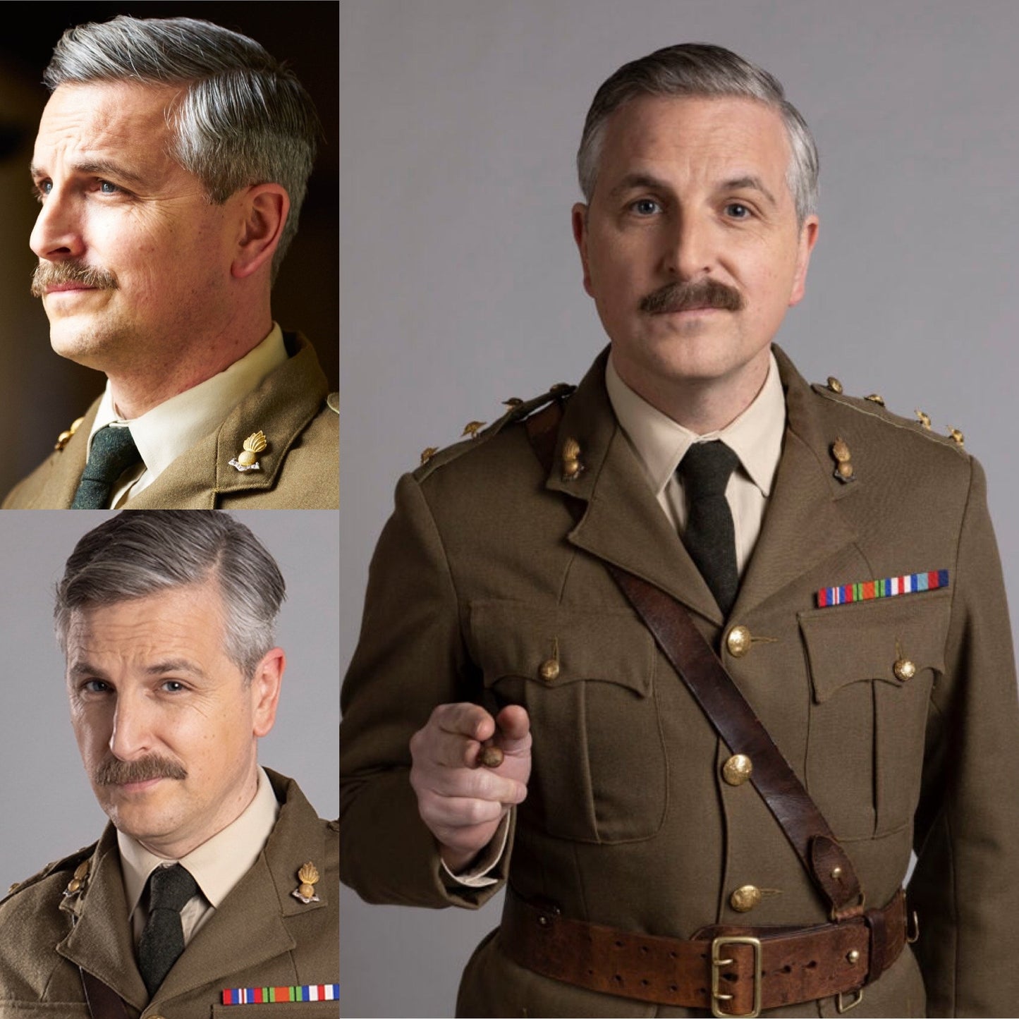 Captain James portrait doll, custom plush doll based on Ghosts BBC series, military doll, mini-me soldier doll