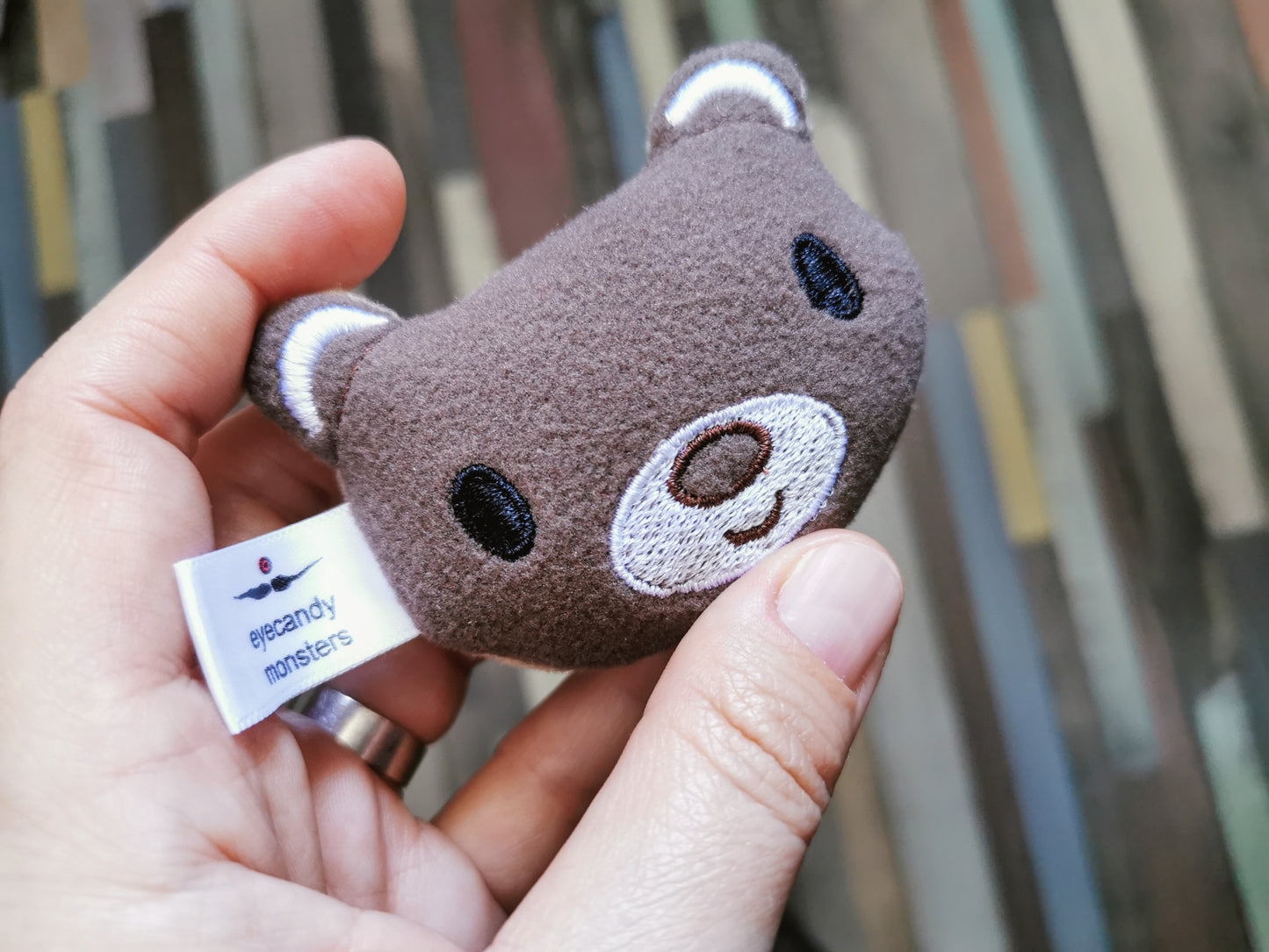 5 Pocket bears plush with 5 embroidered texts, pack of 5 gifts for 5 friends