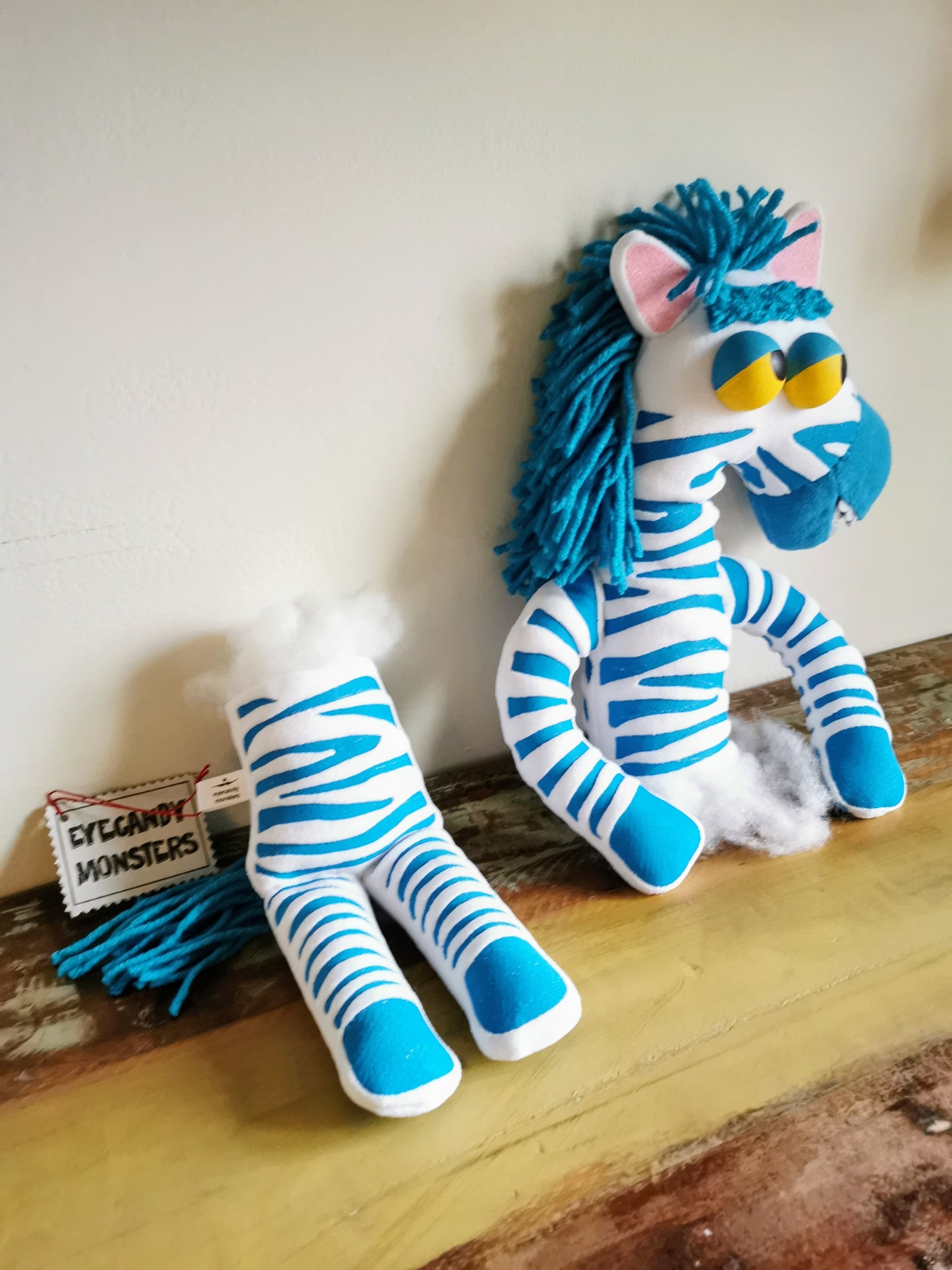 Doug, the half ripped zebra based on Toy Story 4, Toy Story 4 replica plush, Doug Zebra replica, 64cm