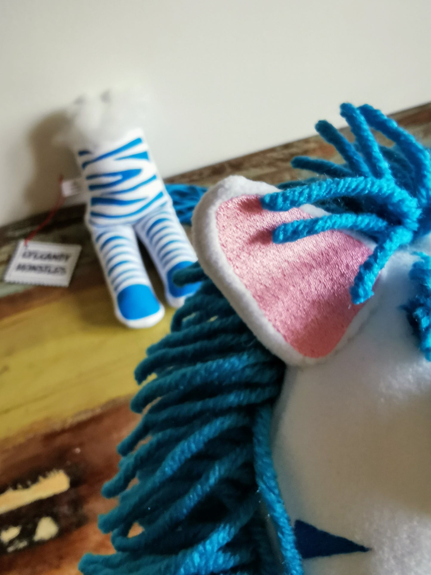 Doug, the half ripped zebra based on Toy Story 4, Toy Story 4 replica plush, Doug Zebra replica, 64cm