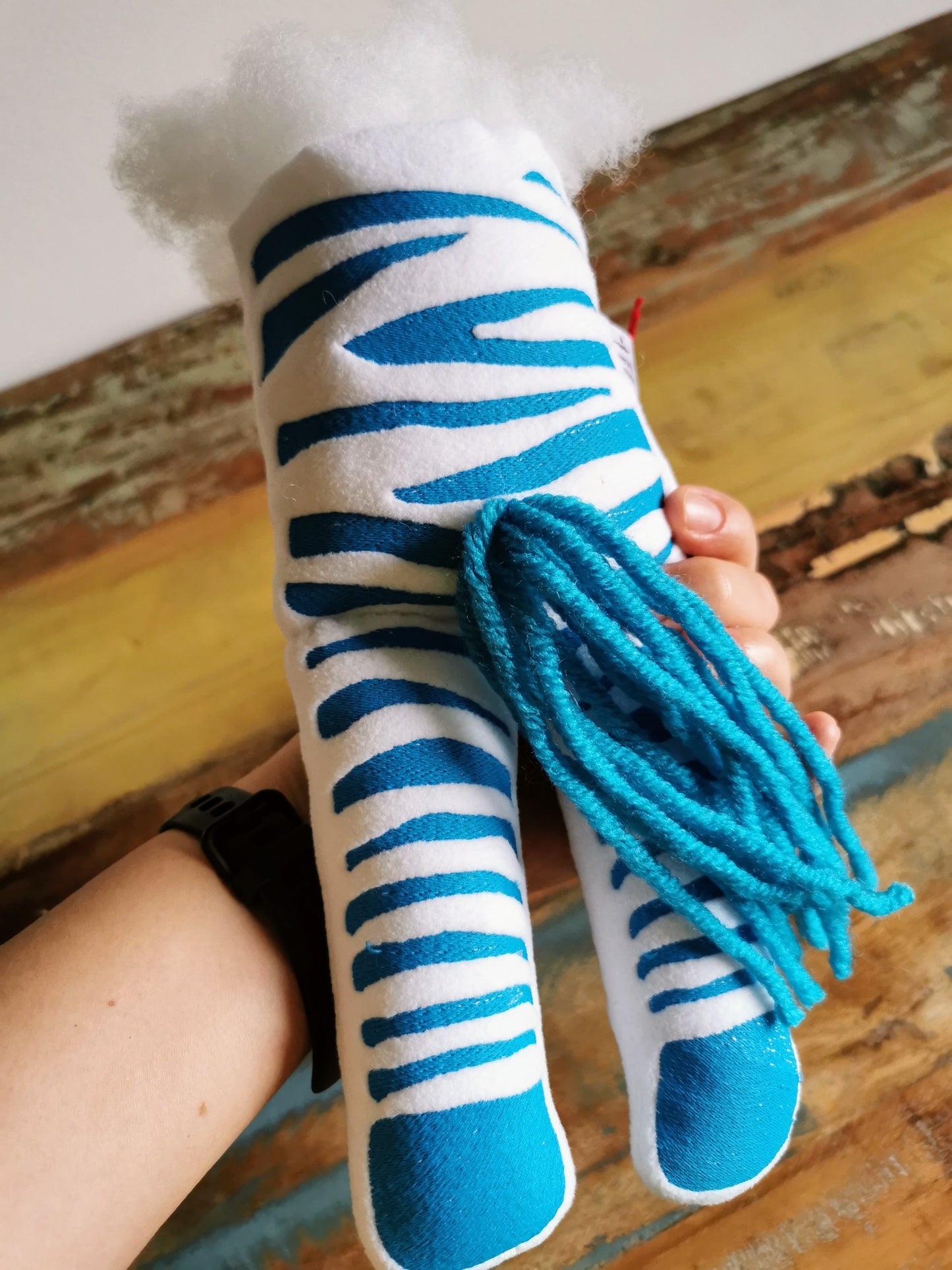 Doug, the half ripped zebra GOT FIXED! based on Toy Story 4, Toy Story 4 replica plush, Doug The Fixed Zebra replica, 57cm