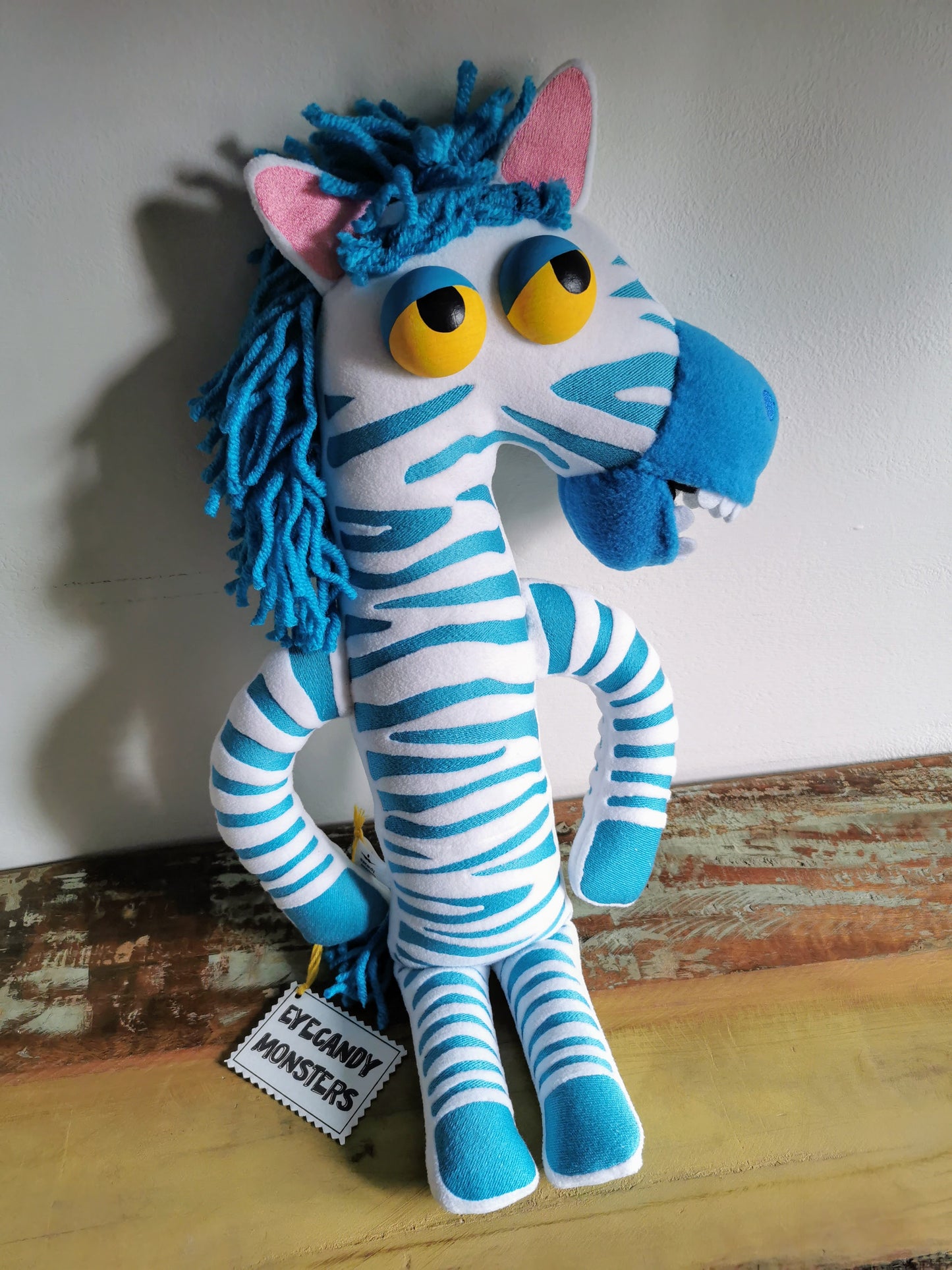 Doug, the half ripped zebra GOT FIXED! based on Toy Story 4, Toy Story 4 replica plush, Doug The Fixed Zebra replica, 57cm