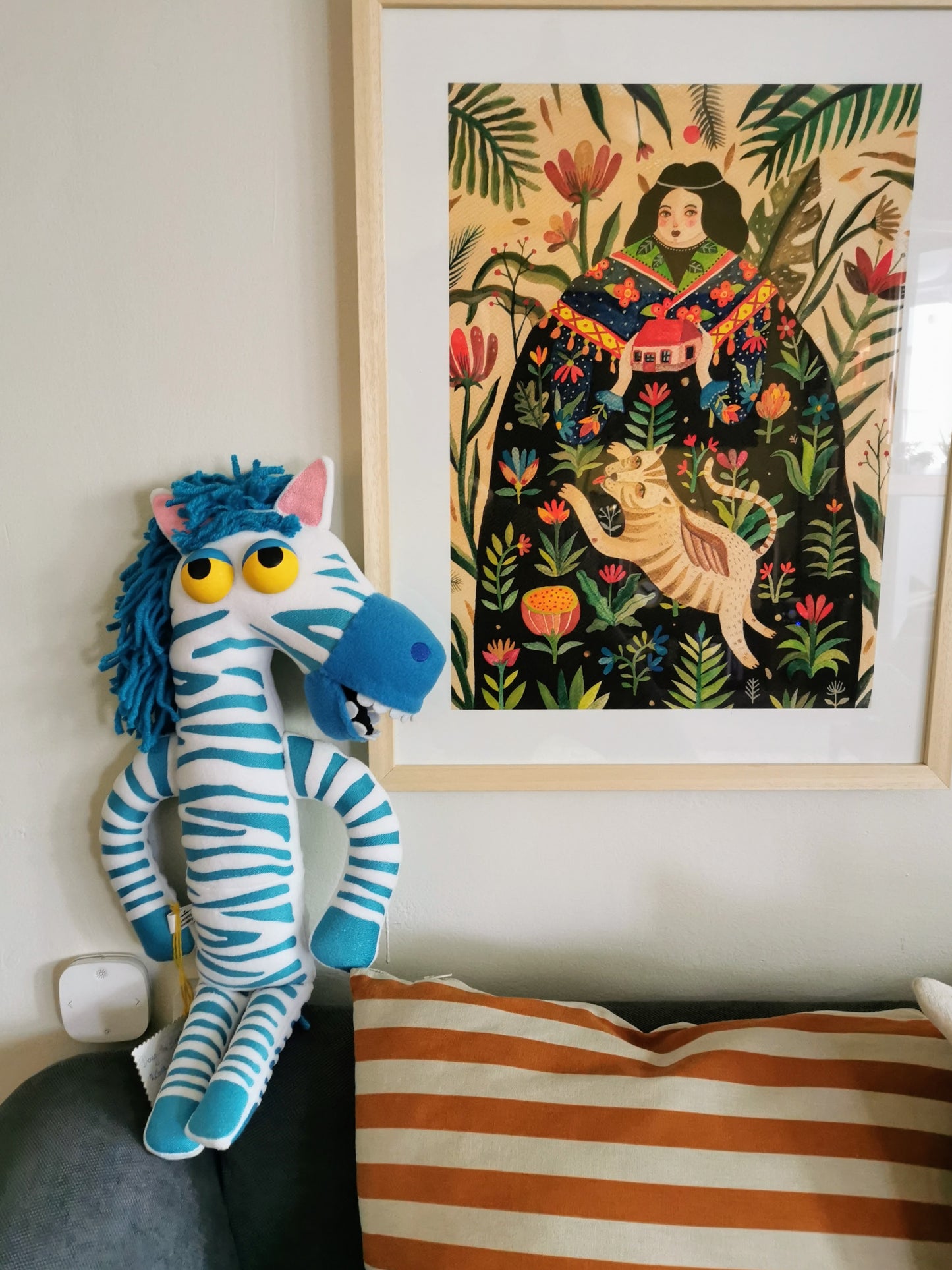 Doug, the half ripped zebra GOT FIXED! based on Toy Story 4, Toy Story 4 replica plush, Doug The Fixed Zebra replica, 57cm