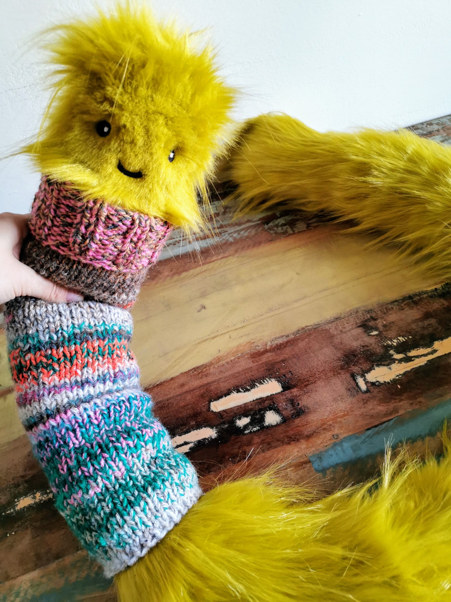 Fantasy Creature Plush Toy: The Hairy Giant Worm