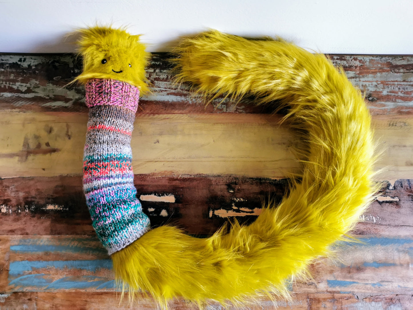 Fantasy Creature Plush Toy: The Hairy Giant Worm