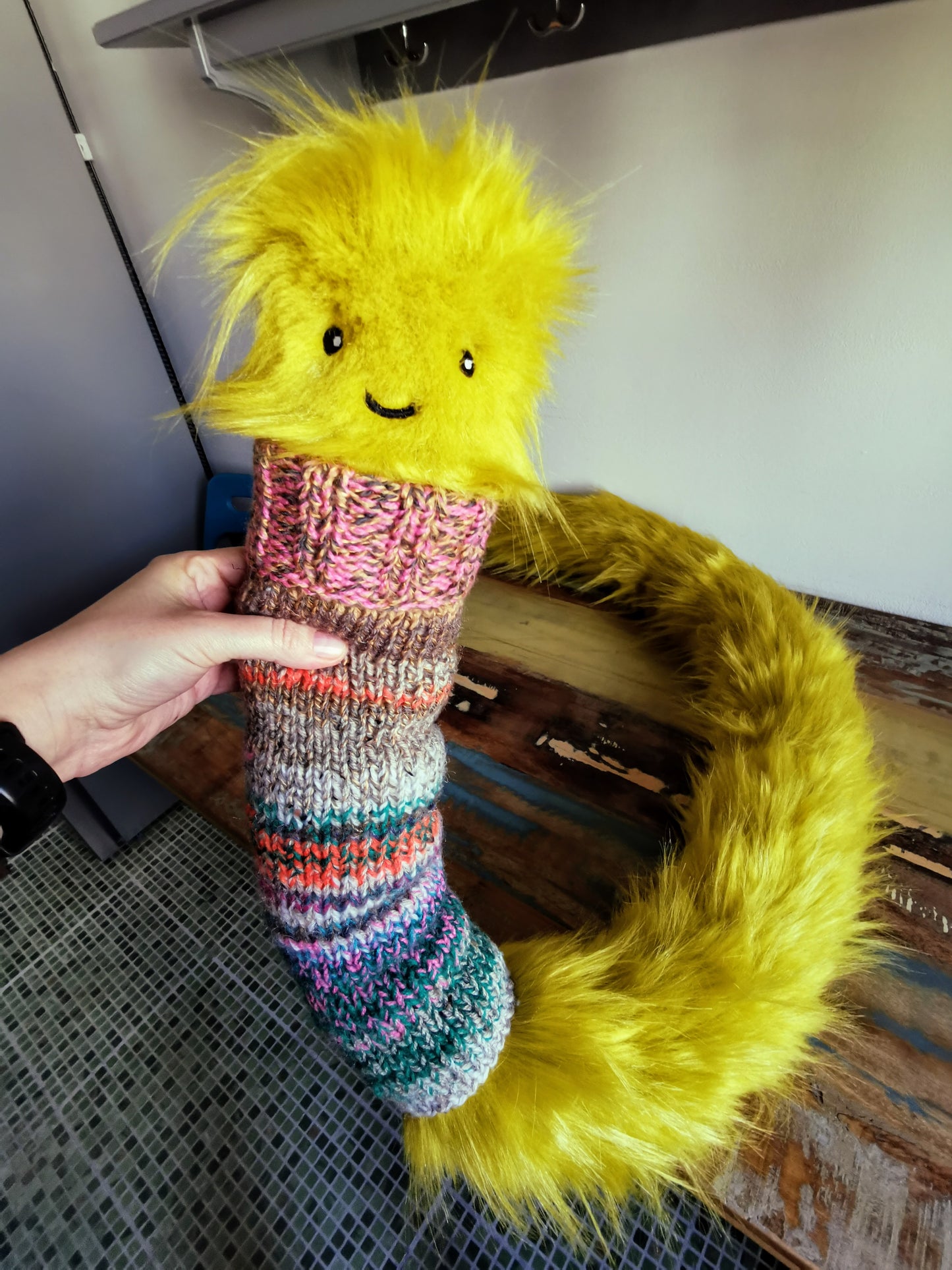 Fantasy Creature Plush Toy: The Hairy Giant Worm