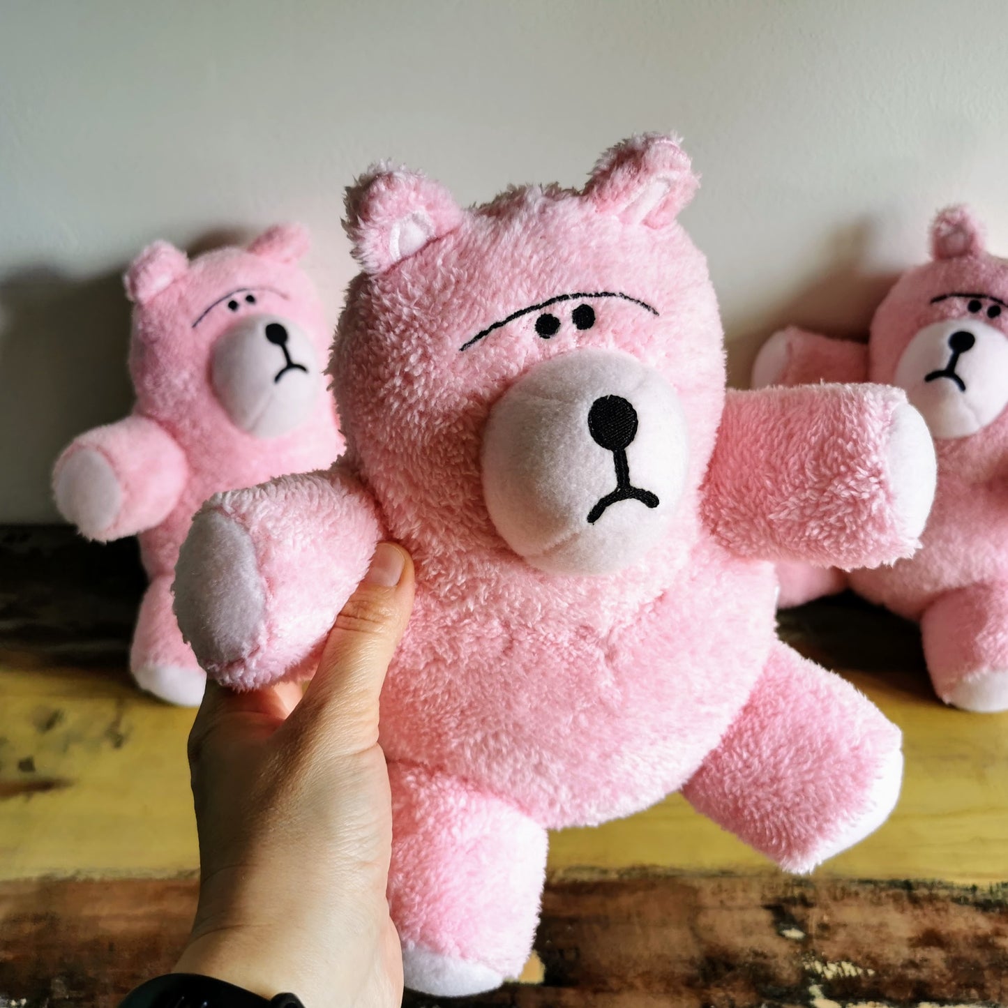 Pink Bear Plush based on Toy Story character, Toy Story 1995 Replica Bear, 25 cm, READY TO SHIP