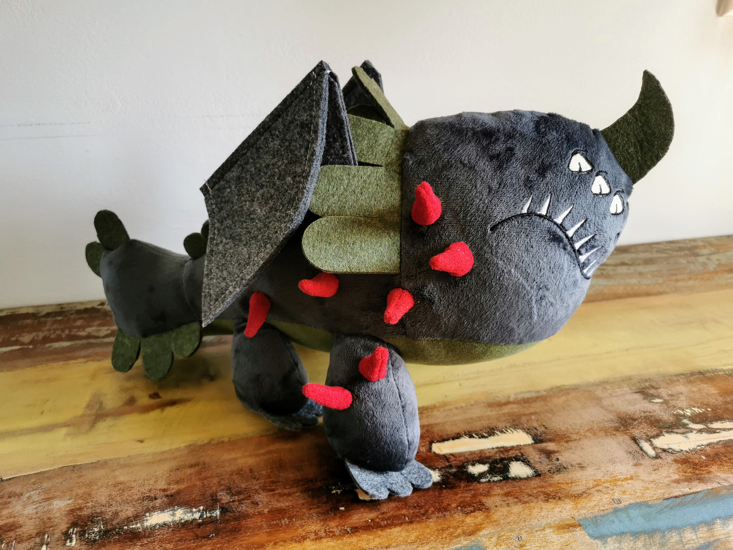 Red Death Dragon plushie, How to Train Your Dragon replica plush, cute plush dragon, custom plush from photo 45cm