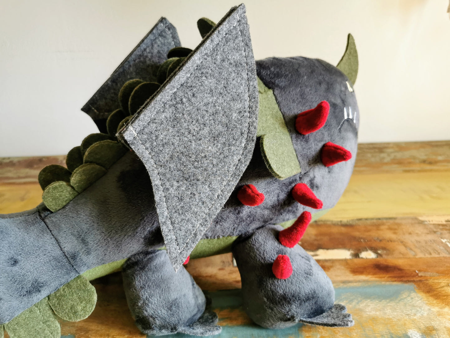 Red Death Dragon plushie, How to Train Your Dragon replica plush, cute plush dragon, custom plush from photo 45cm
