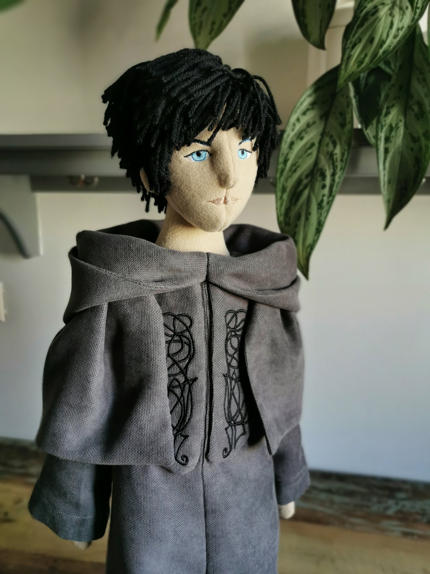 Final Fantasy XIV Hermes plush, FFXIV replica doll, custom plush doll figurine from game, 68cm
