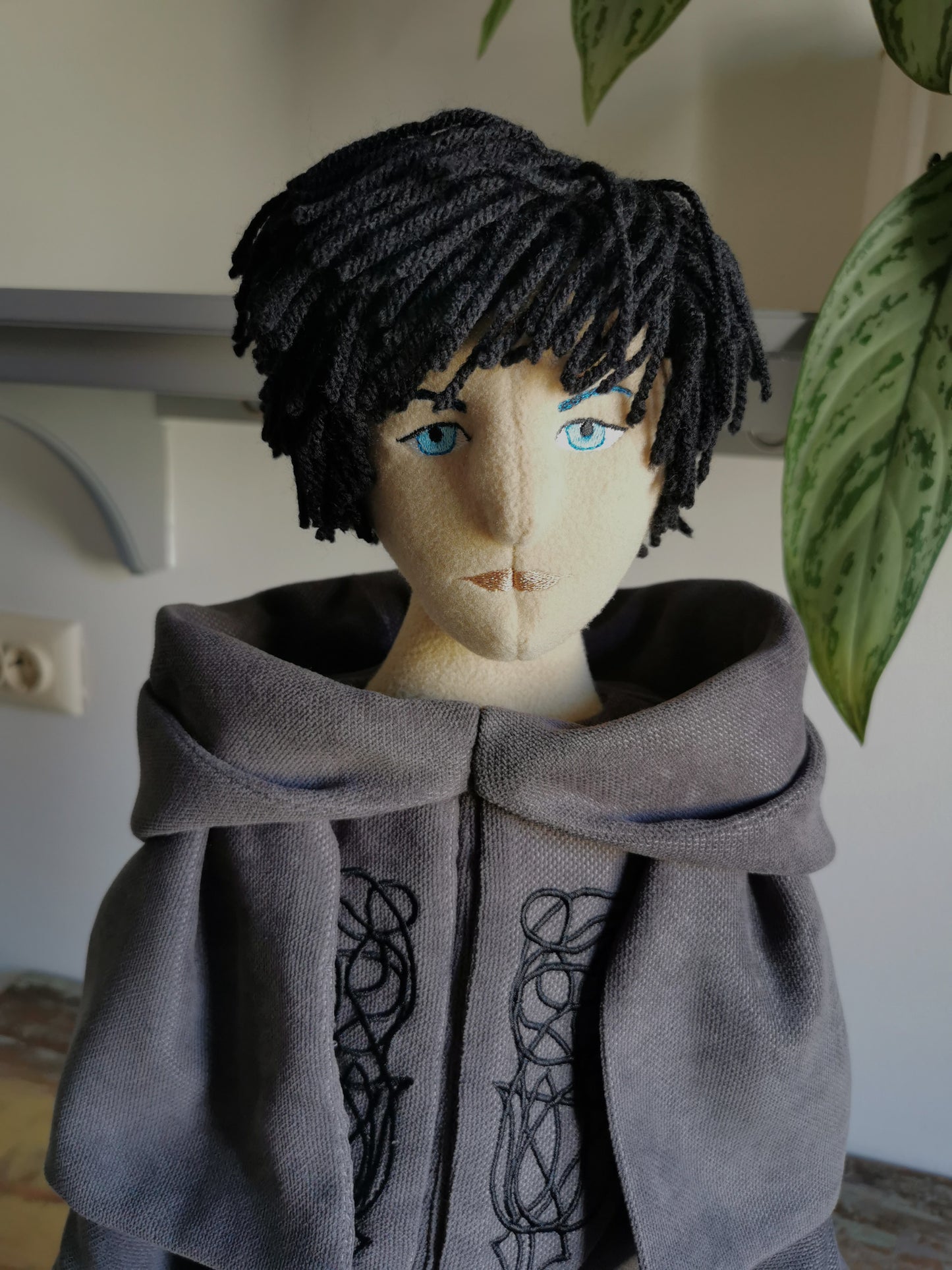 Final Fantasy XIV Hermes plush, FFXIV replica doll, custom plush doll figurine from game, 68cm