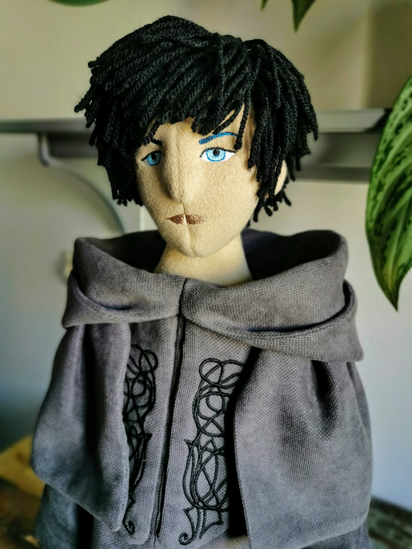 Final Fantasy XIV Hermes plush, FFXIV replica doll, custom plush doll figurine from game, 68cm