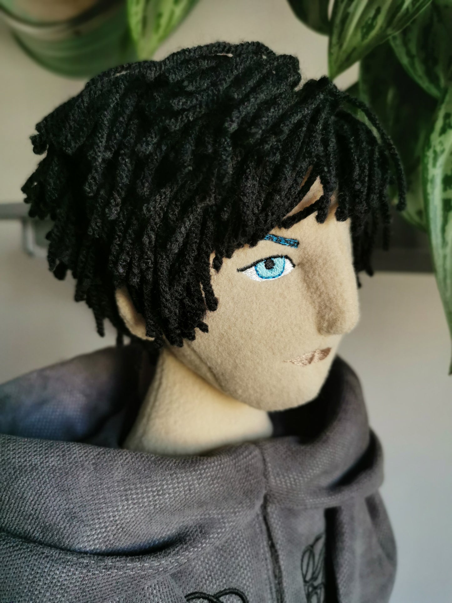 Final Fantasy XIV Hermes plush, FFXIV replica doll, custom plush doll figurine from game, 68cm