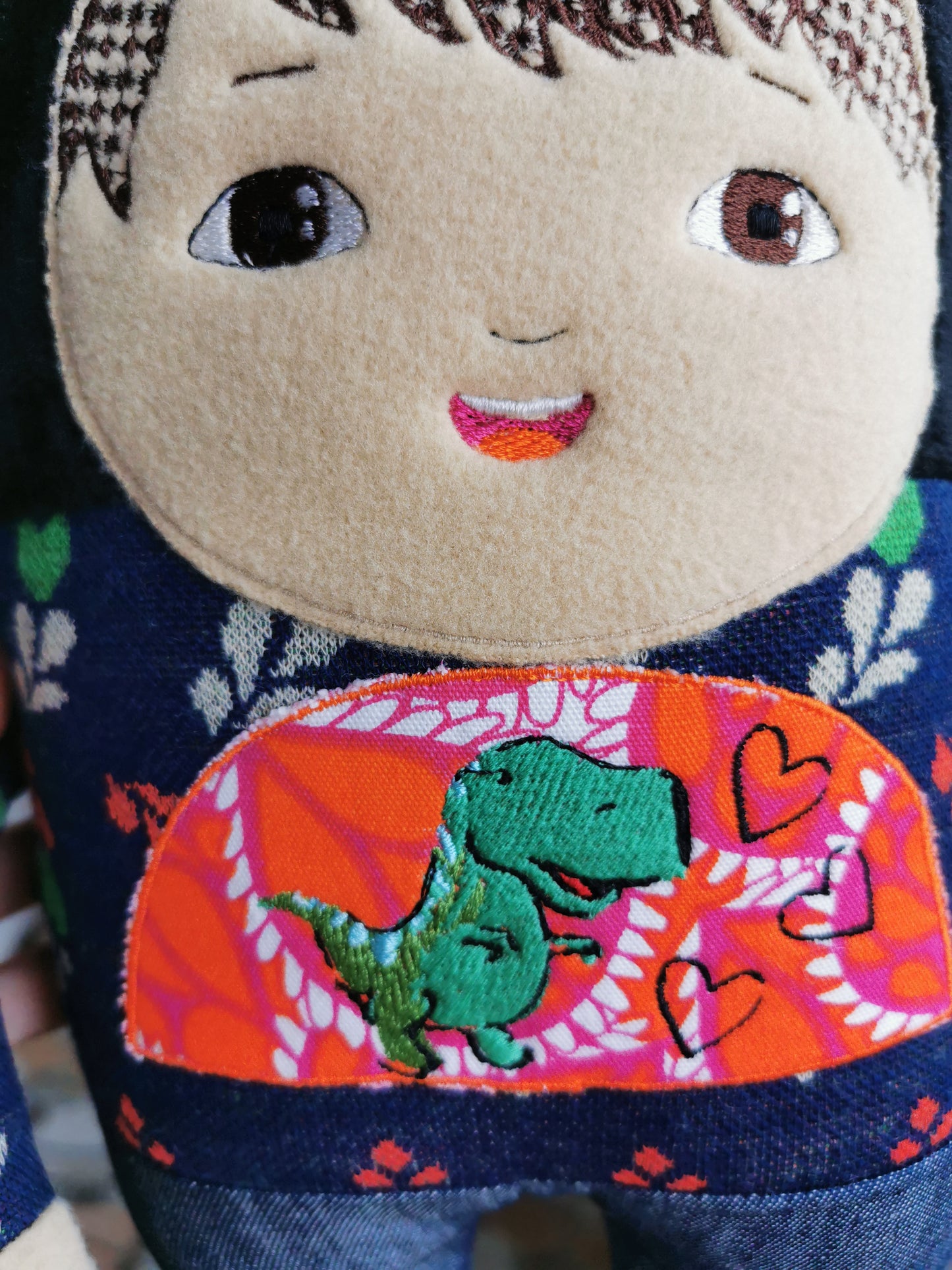 Personalized Panda Portrait Doll based on photos, mini-me plush doll, look-alike child doll, 40 cm