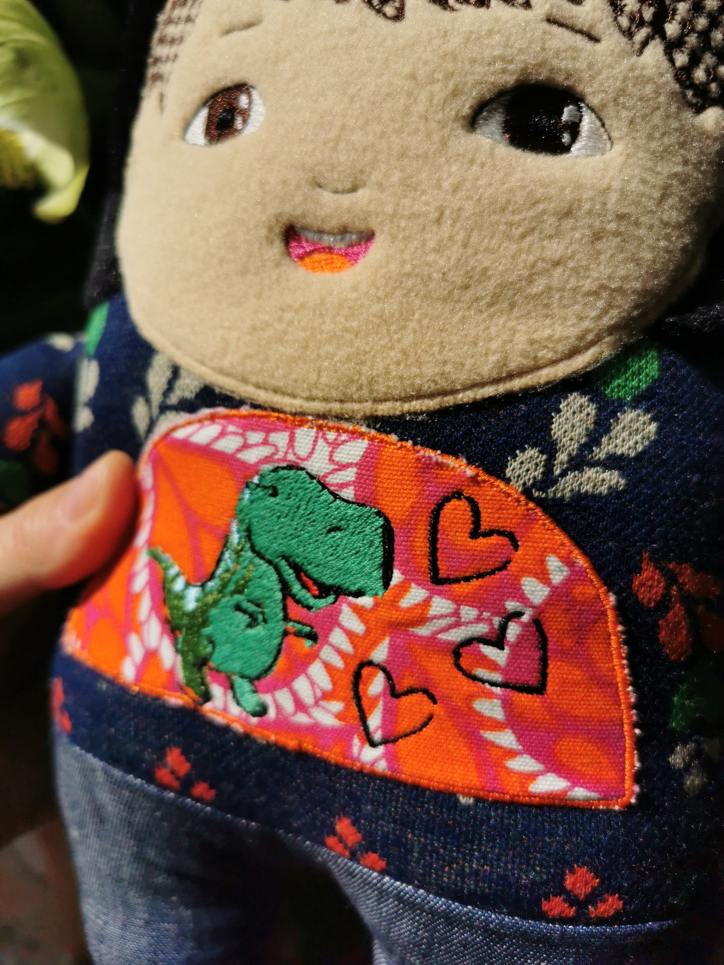 Personalized Panda Portrait Doll based on photos, mini-me plush doll, look-alike child doll, 40 cm