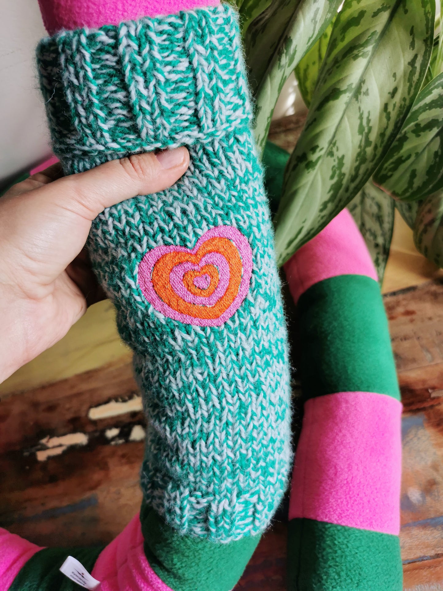 Giant plush worm with knitted turtleneck, Love message plushie, Worm with love message, 200cm