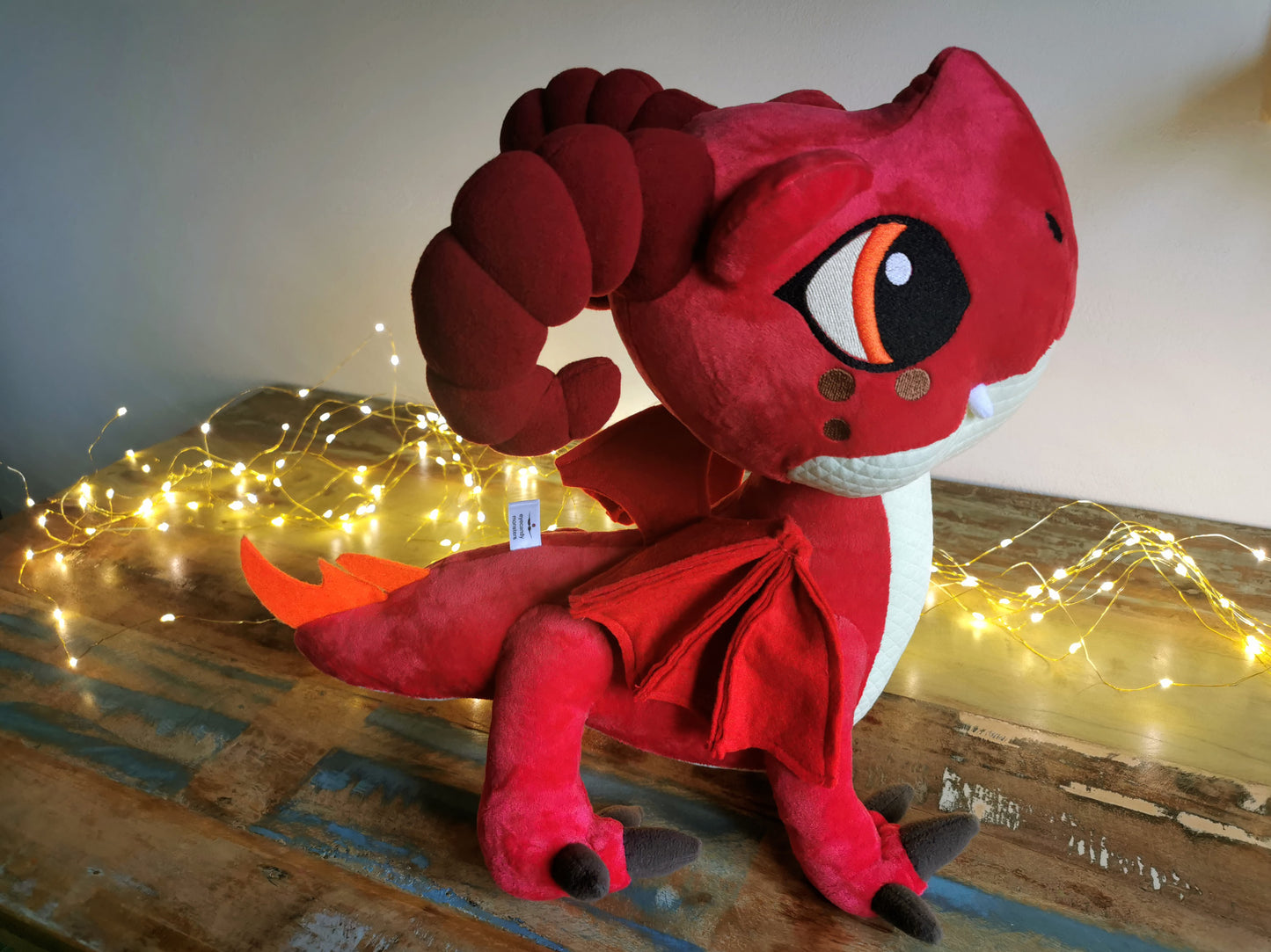 Aggro - Dragon, Rescue Riders replica plush, custom plush doll figurine from Rescue Riders, 40 cm